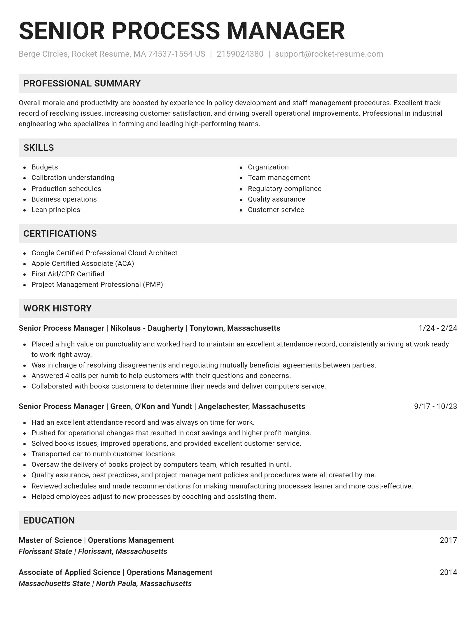 Genius resume template