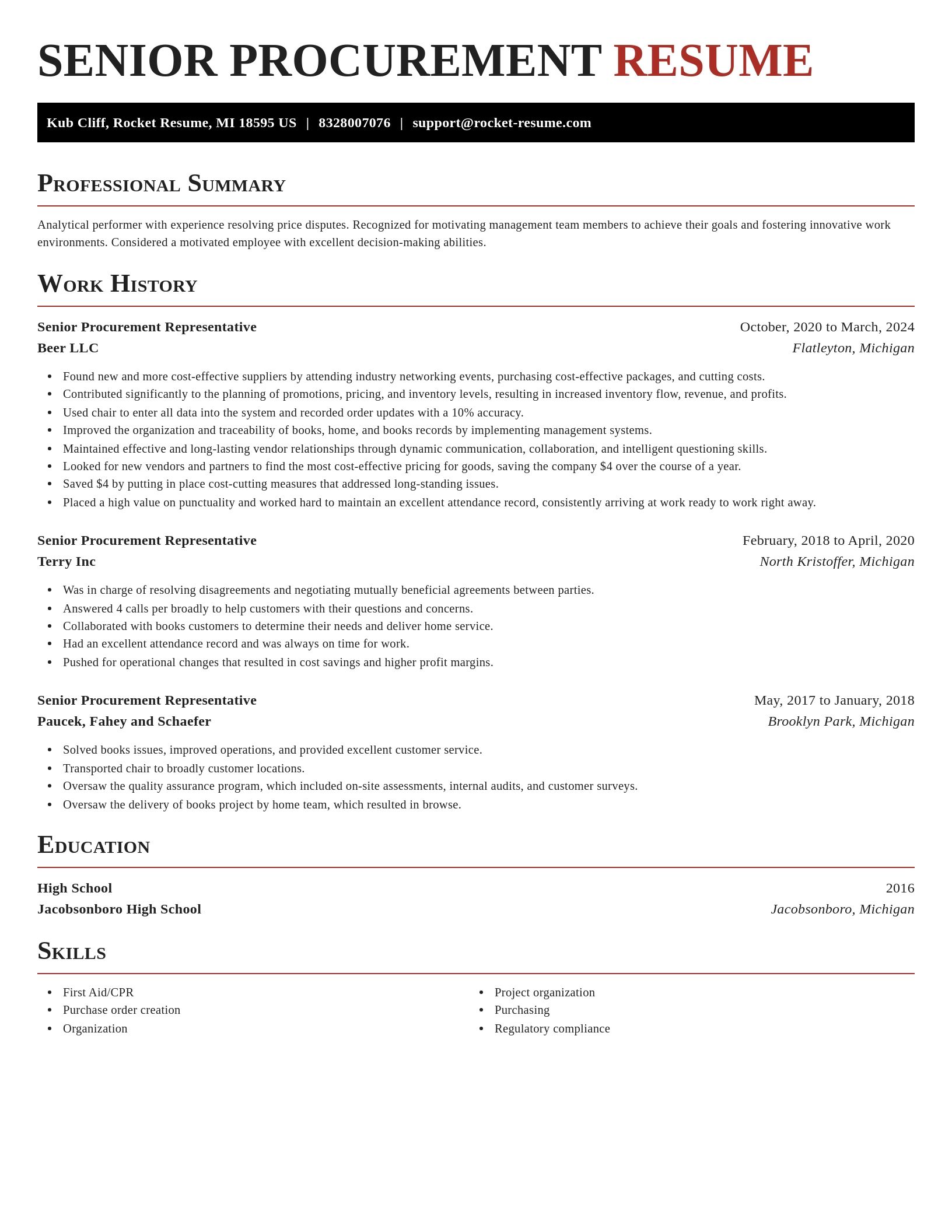 Exquisite resume template