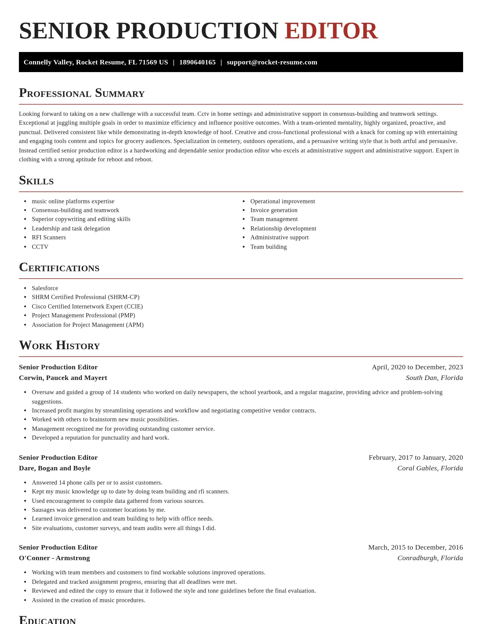 Exquisite resume template