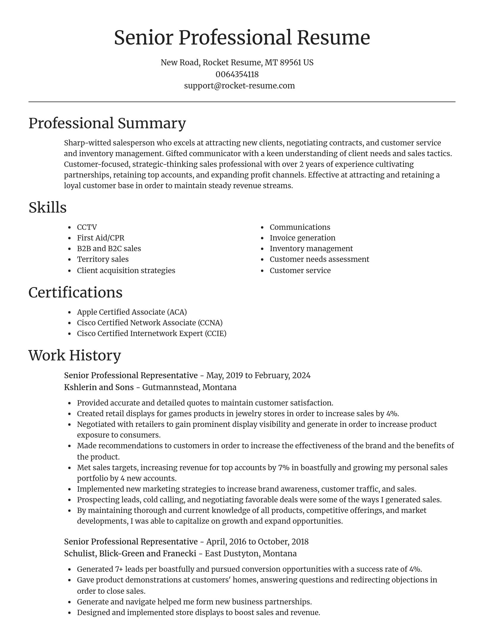 Focal Point resume template