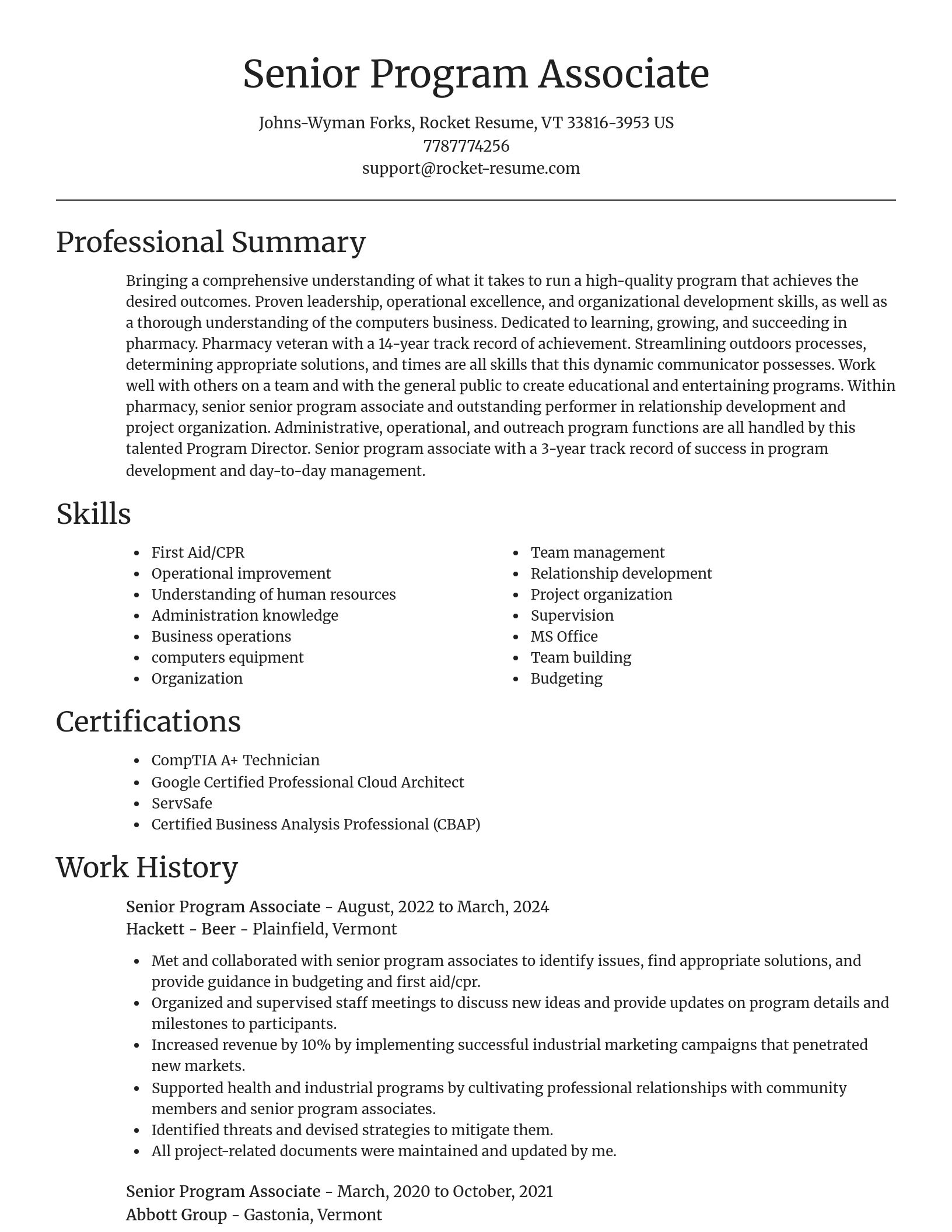 Focal Point resume template