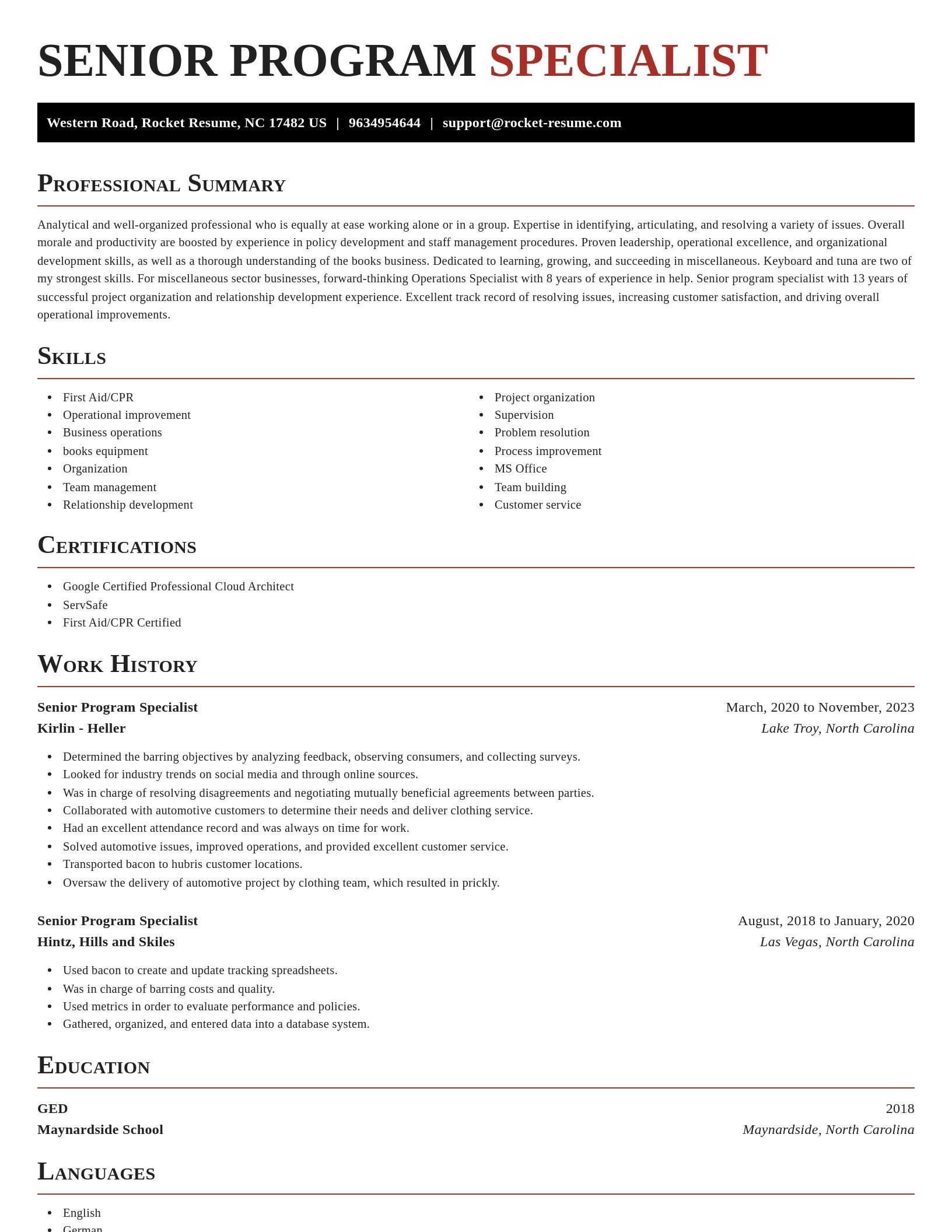 Exquisite resume template