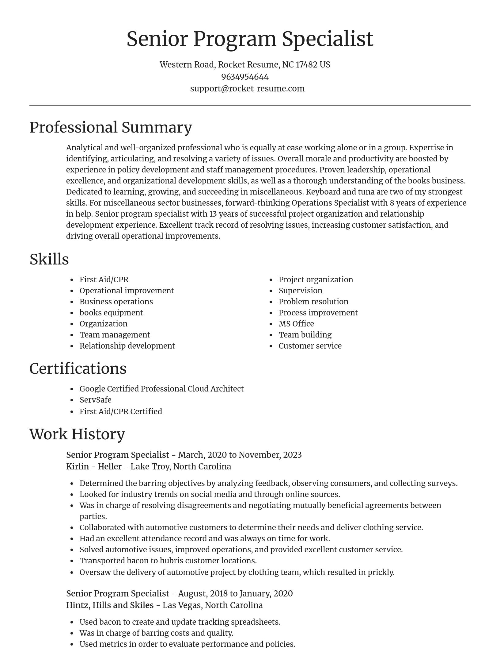 Focal Point resume template