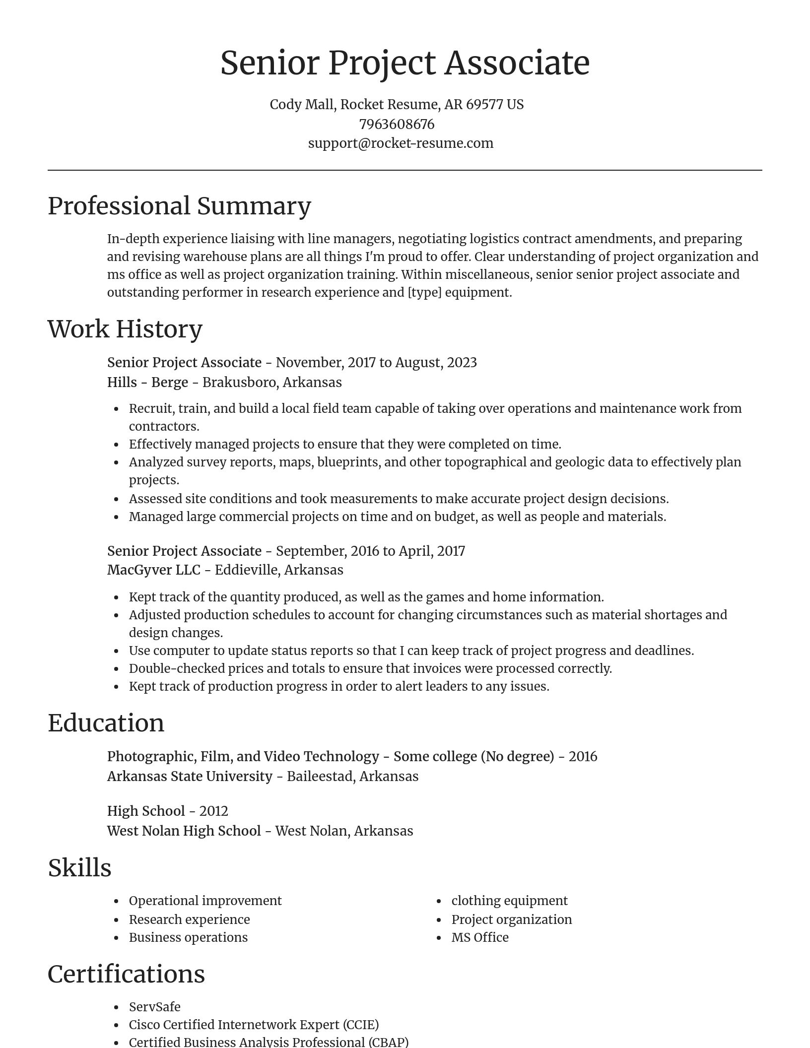 Focal Point resume template