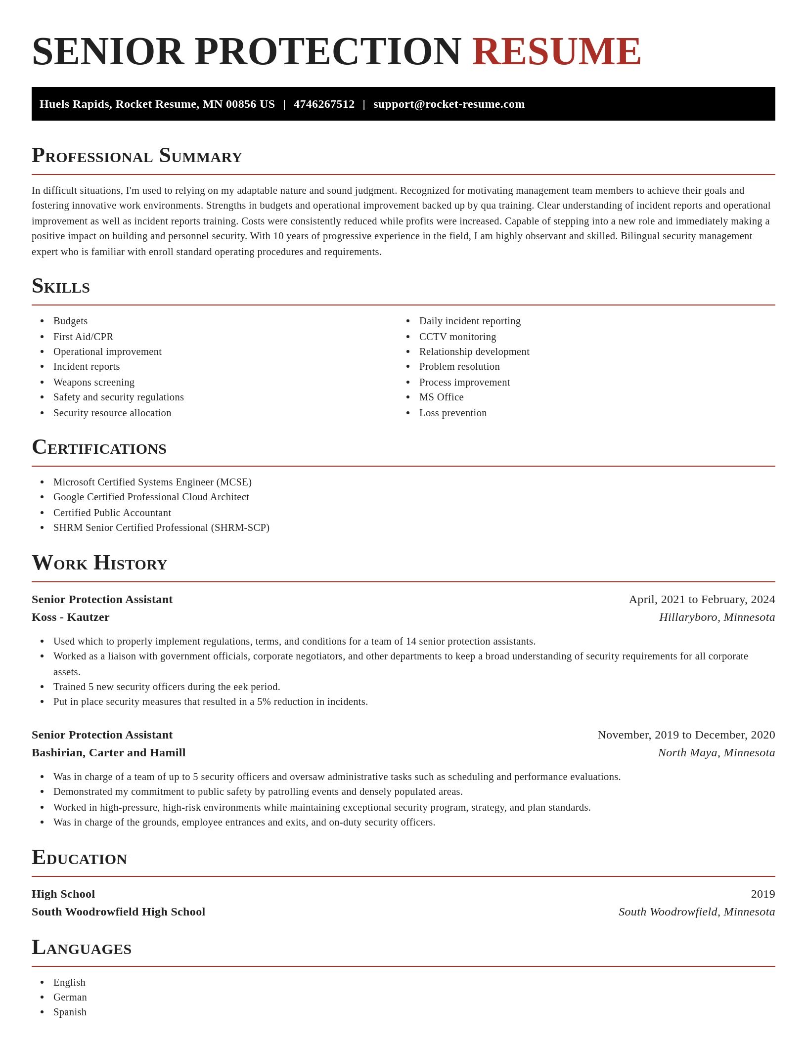 Exquisite resume template