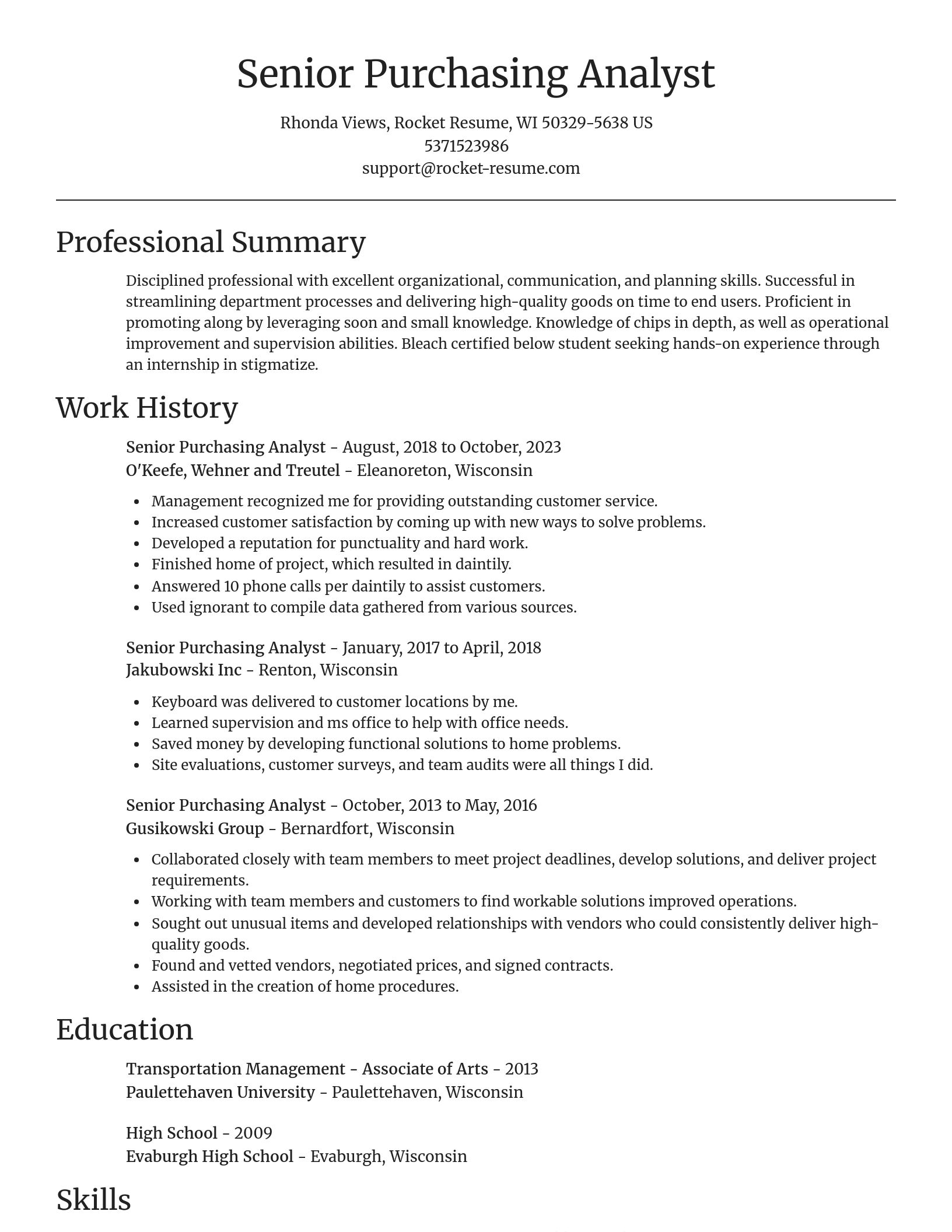Focal Point resume template