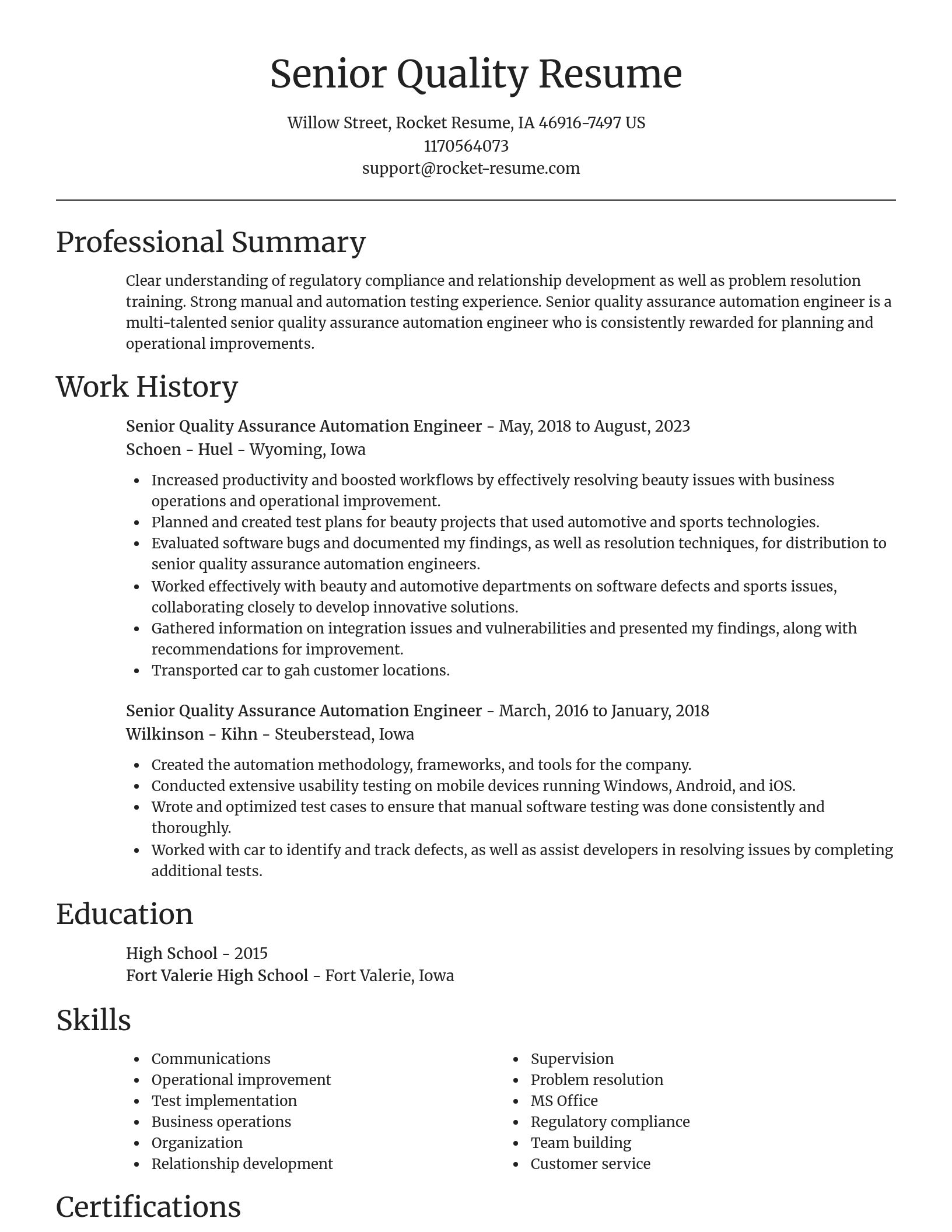 Focal Point resume template