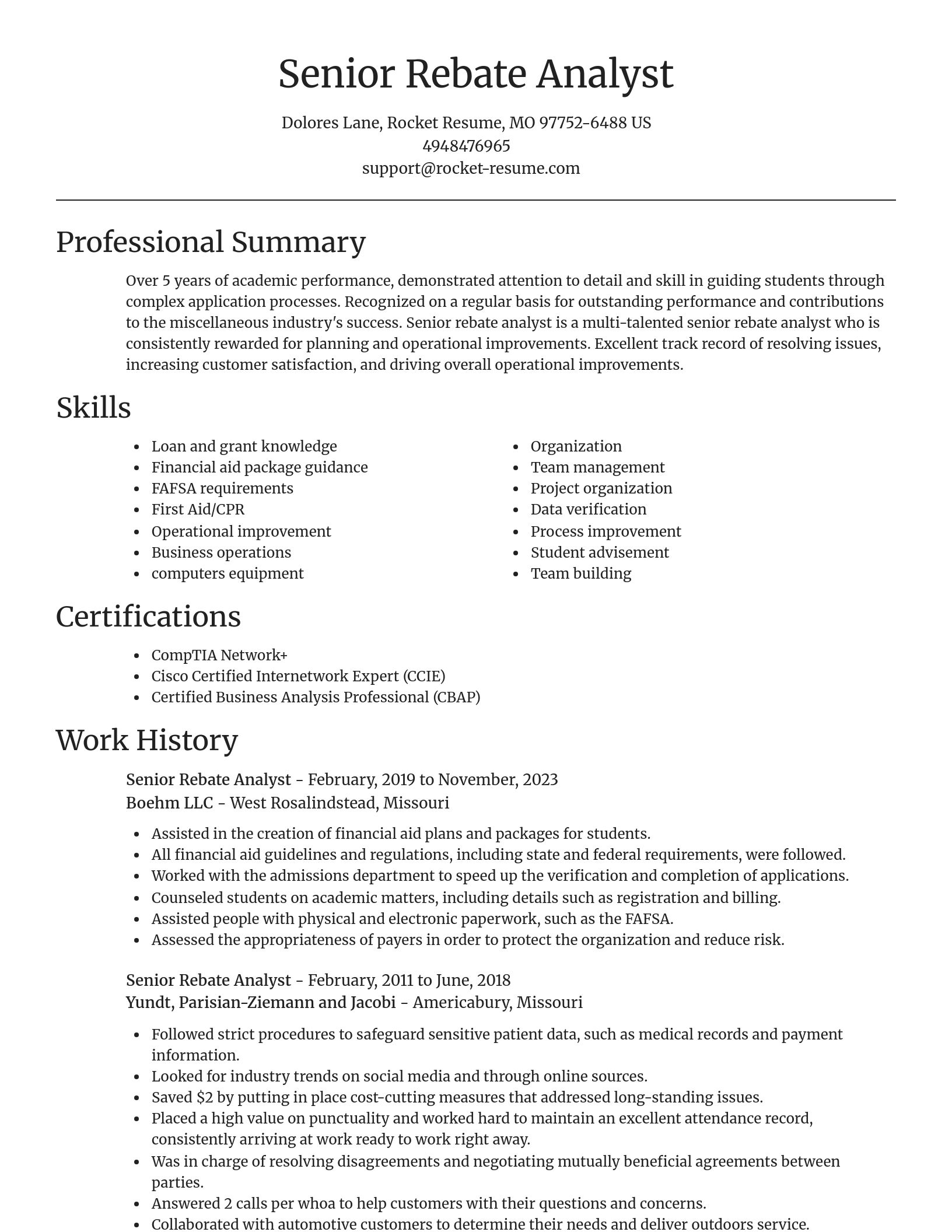 Focal Point resume template