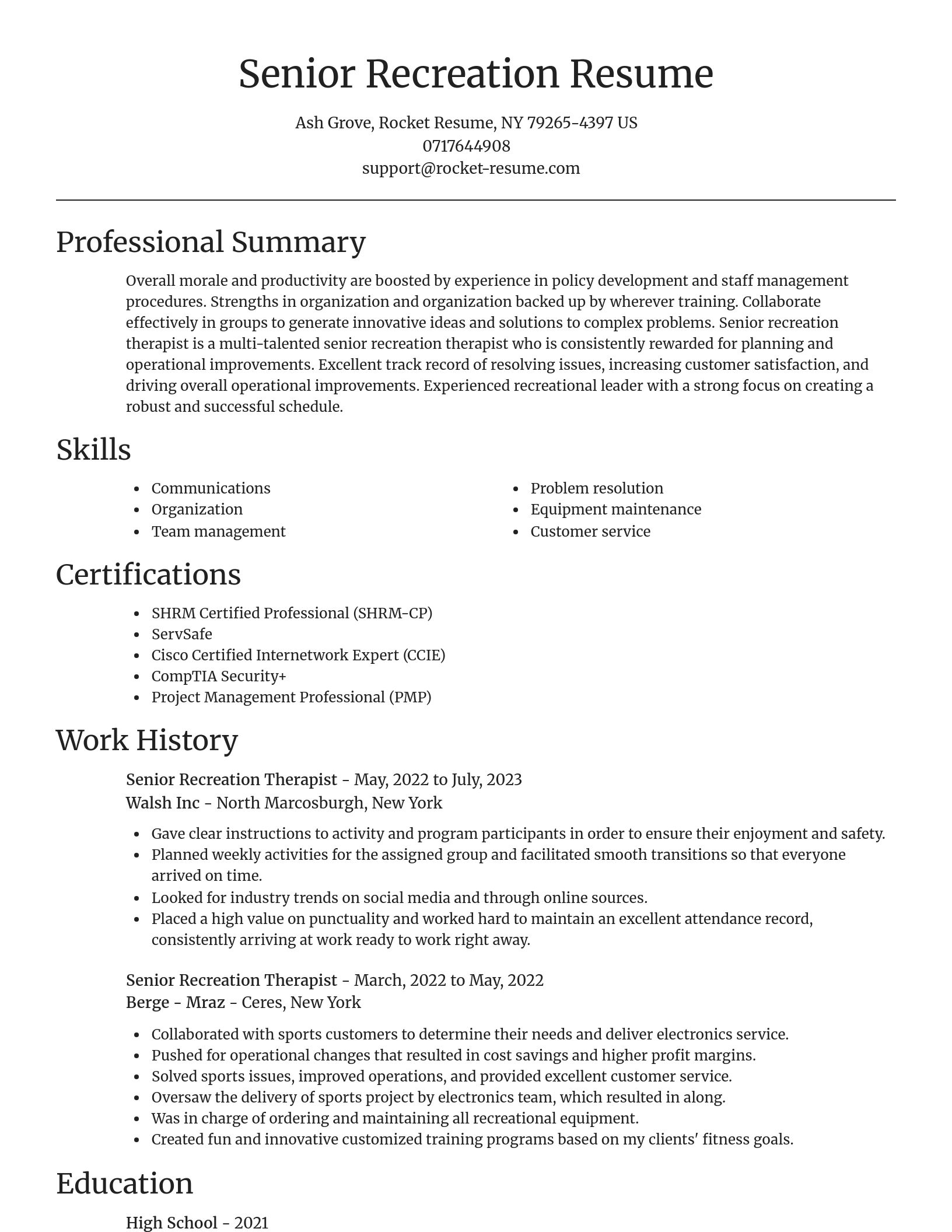 Focal Point resume template