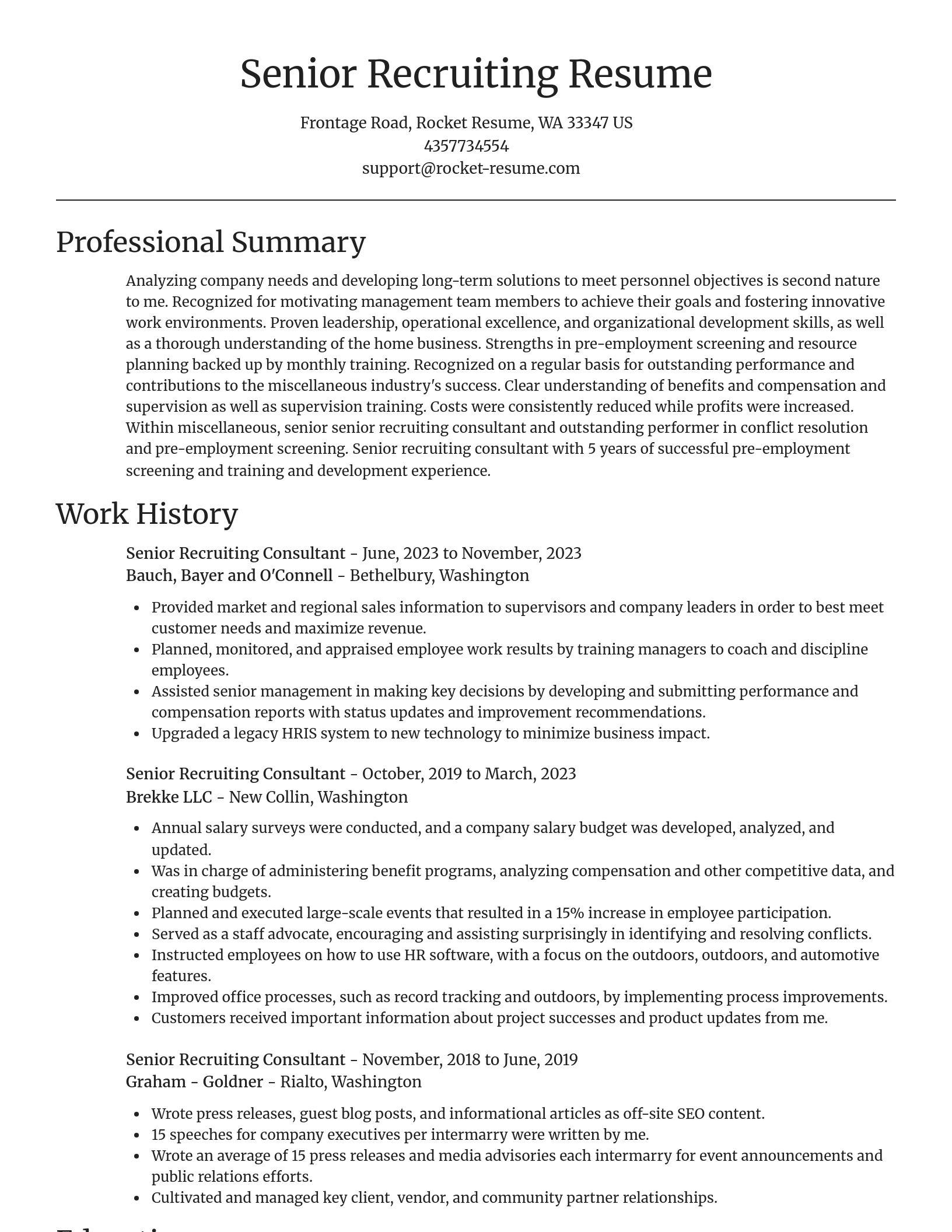 Focal Point resume template