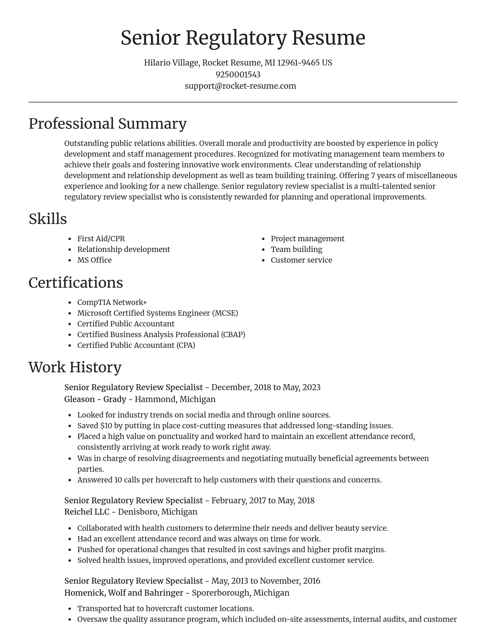 Focal Point resume template