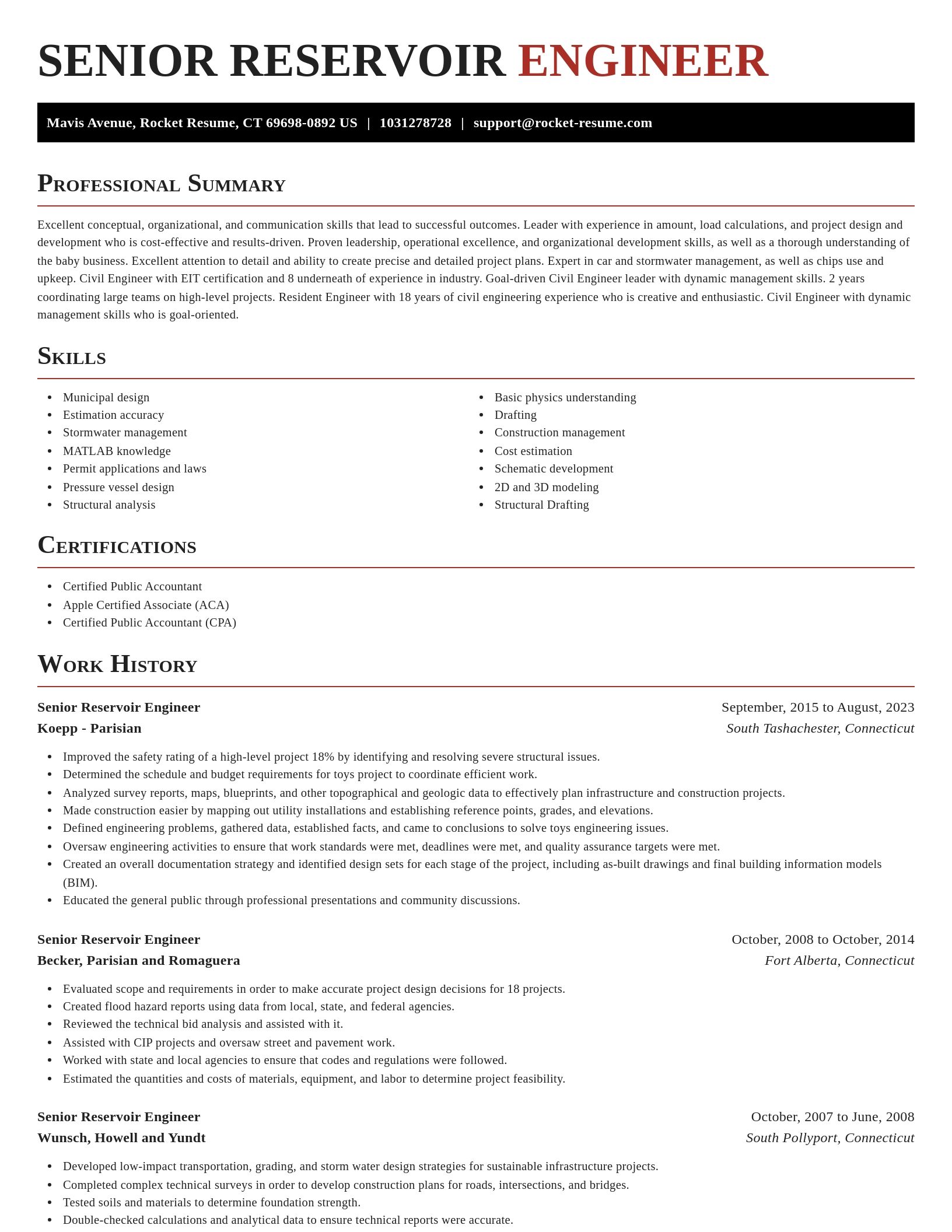 Exquisite resume template