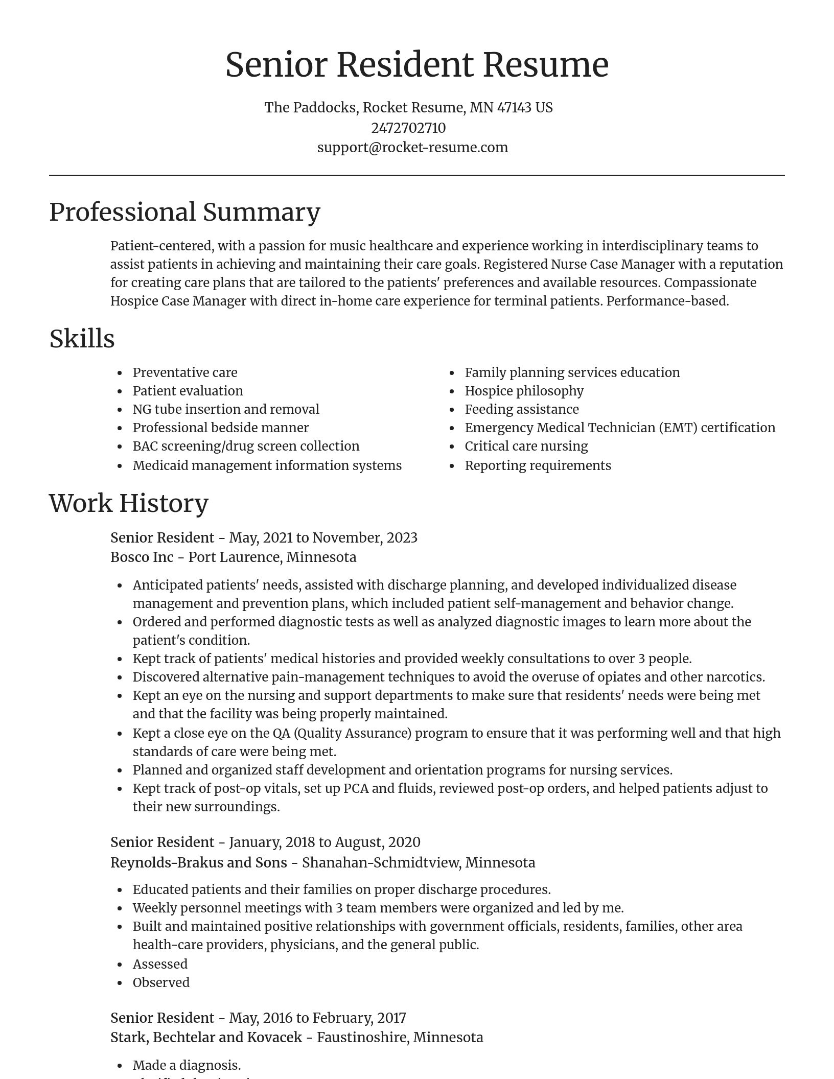 Focal Point resume template
