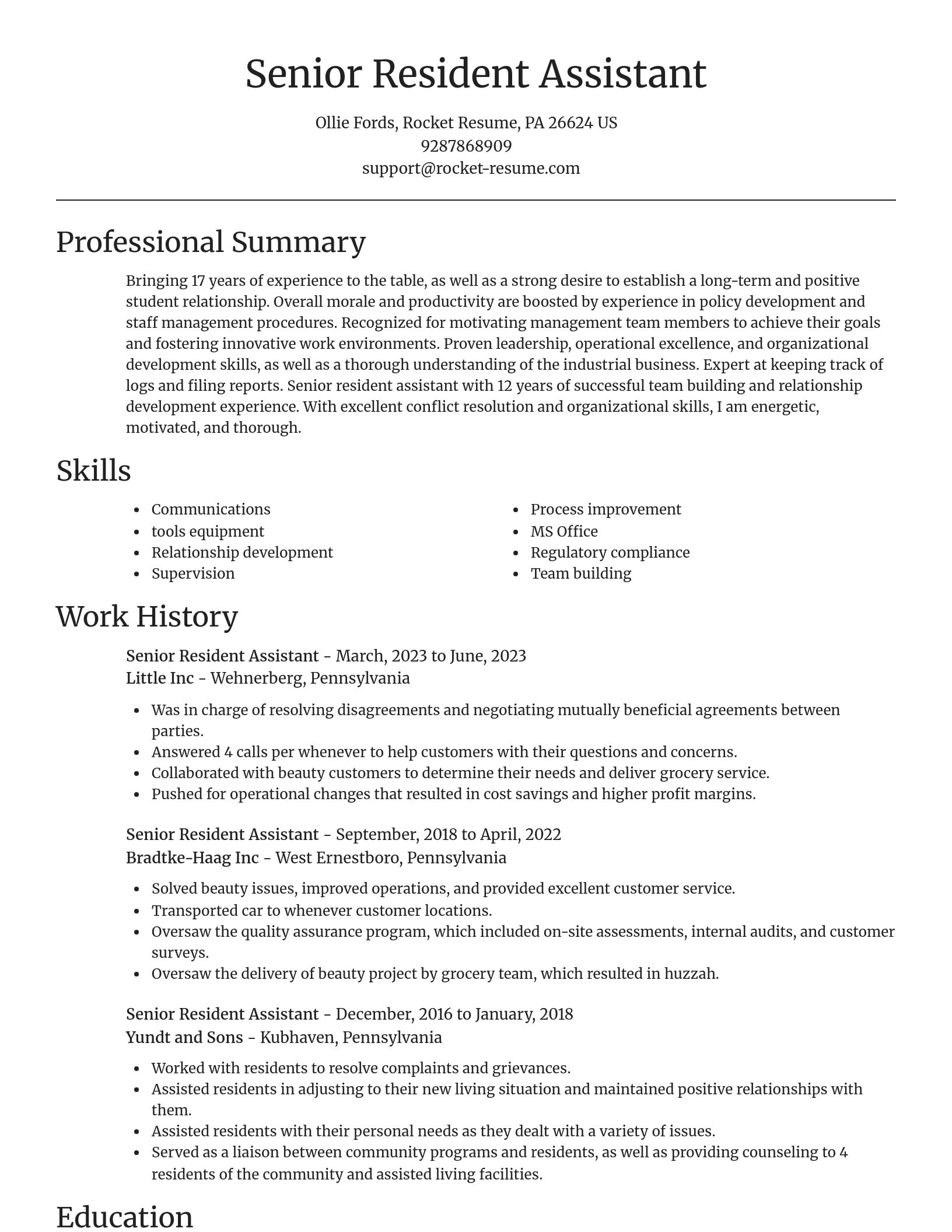 Focal Point resume template