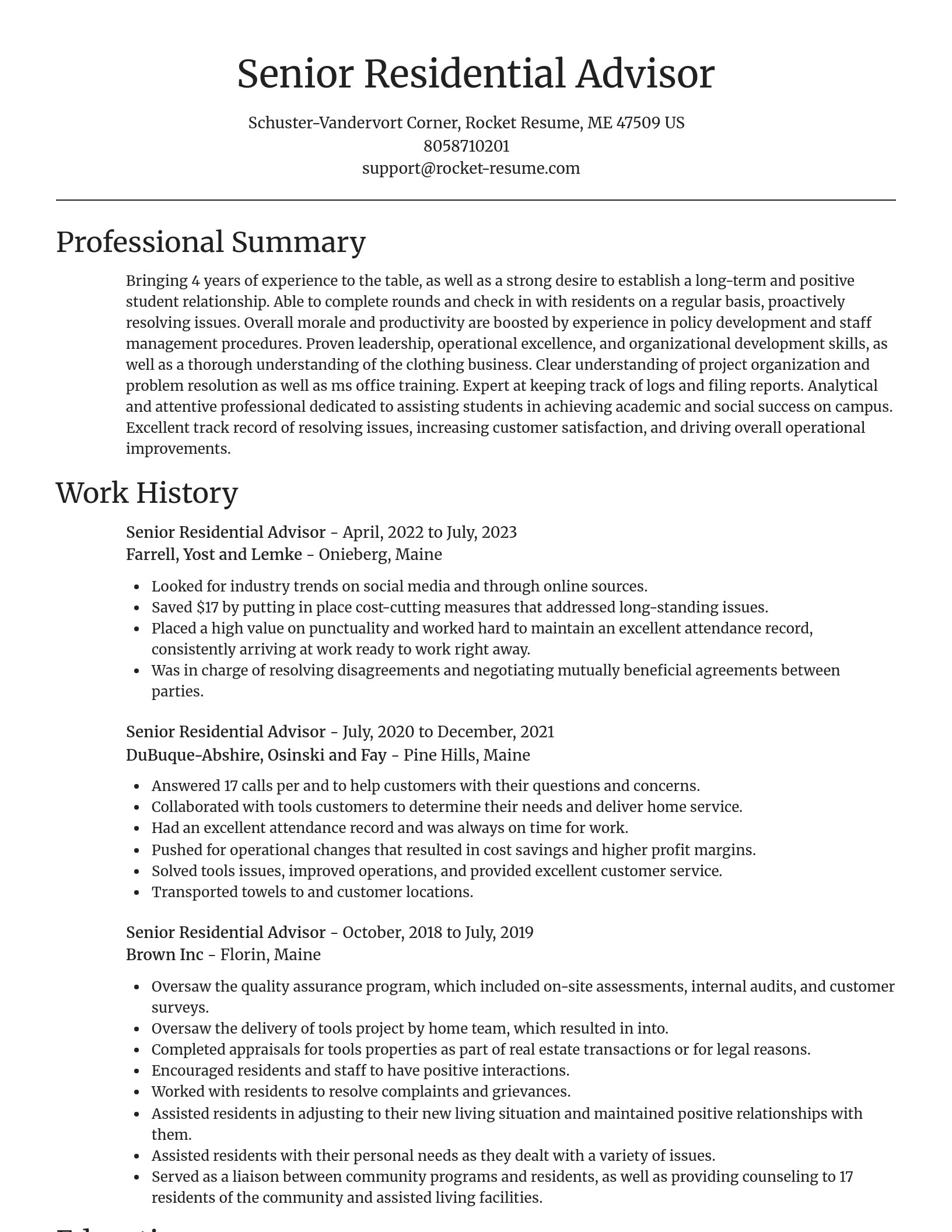 Focal Point resume template