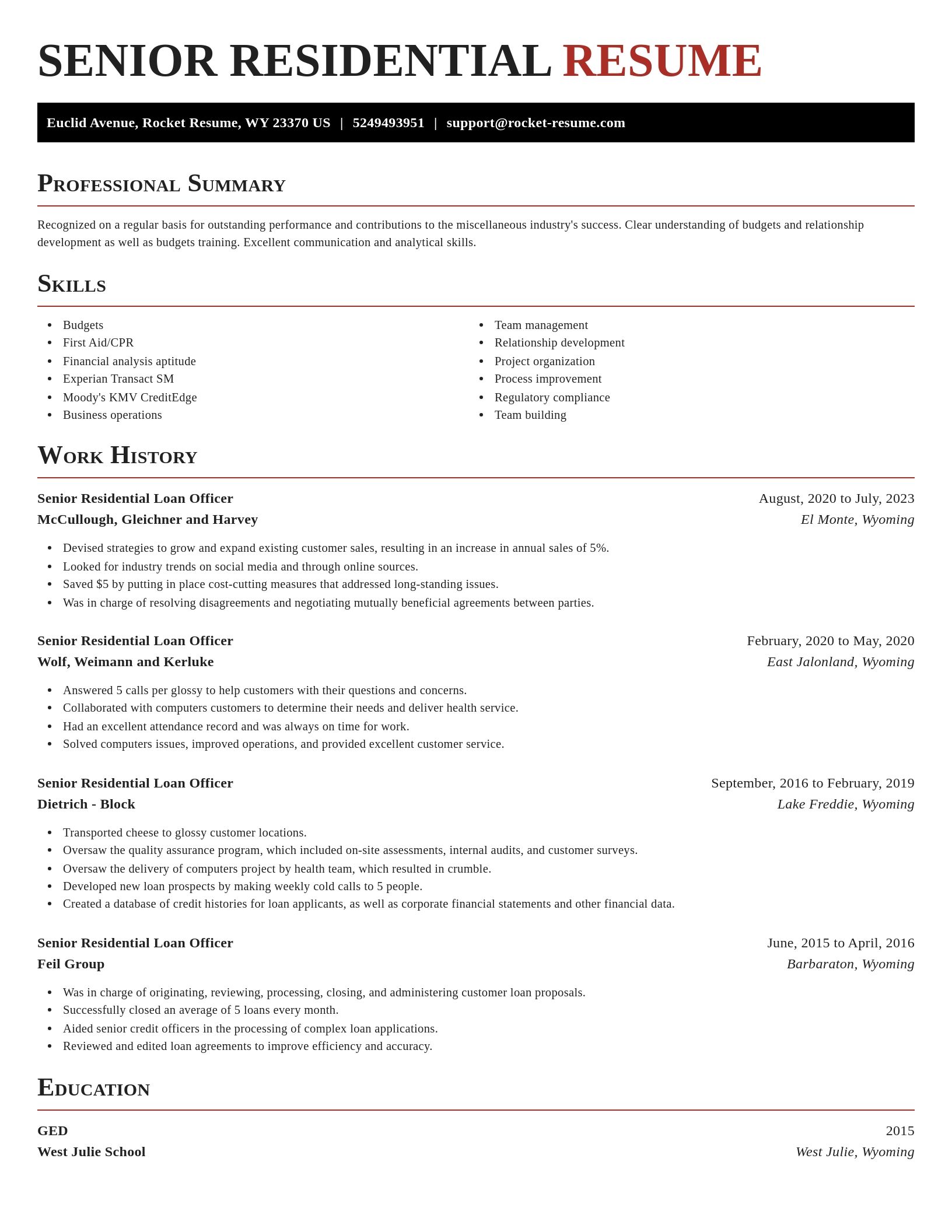 Exquisite resume template