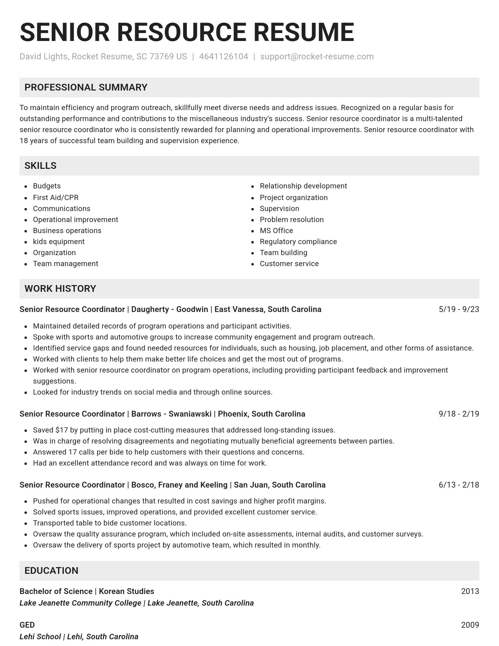 Genius resume template
