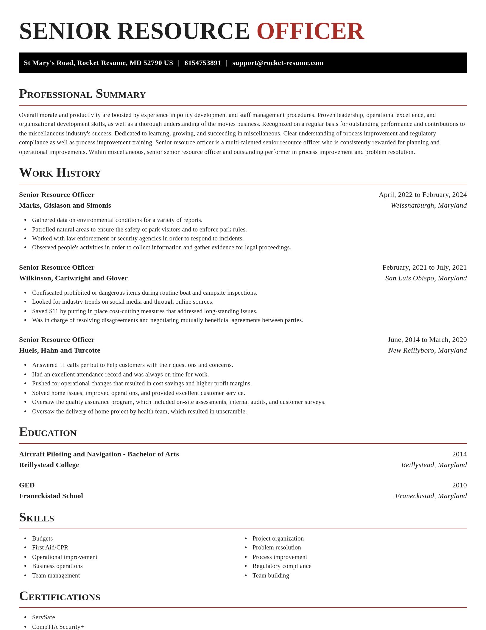 Exquisite resume template