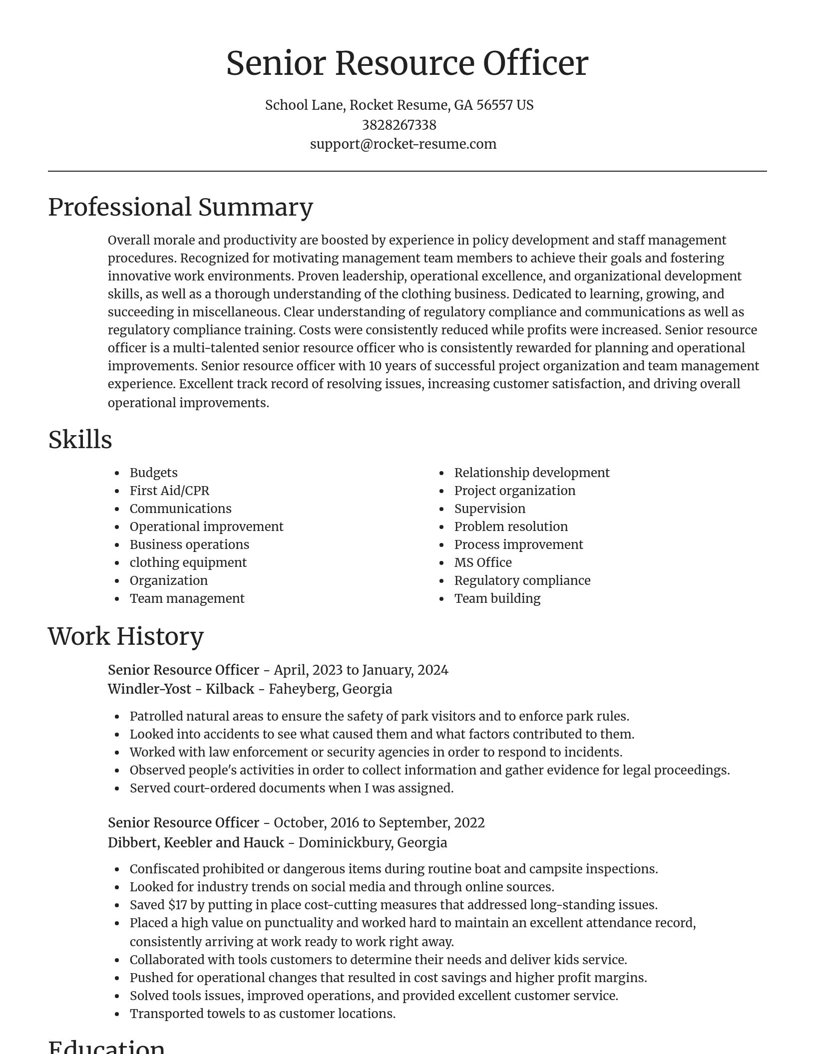 Focal Point resume template