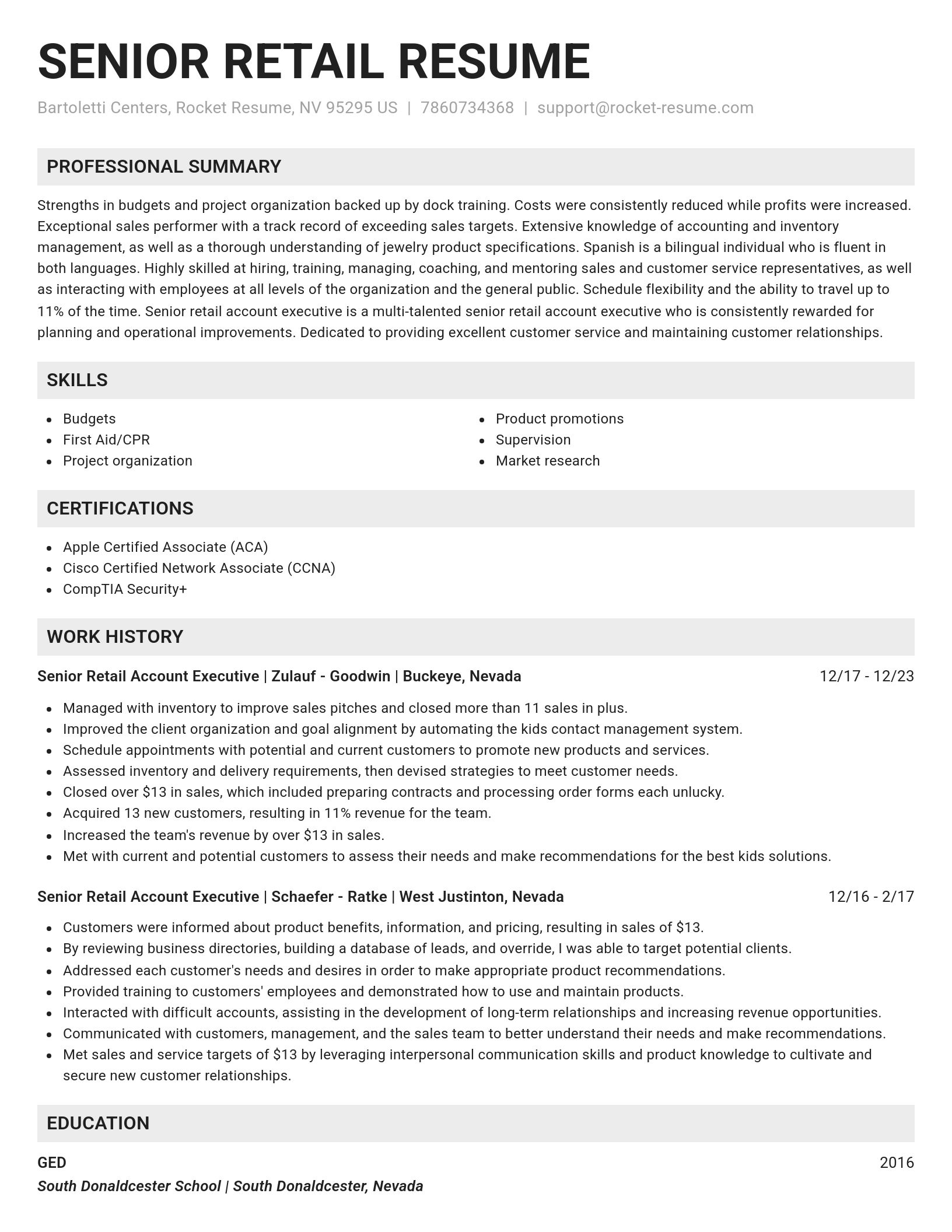 Genius resume template