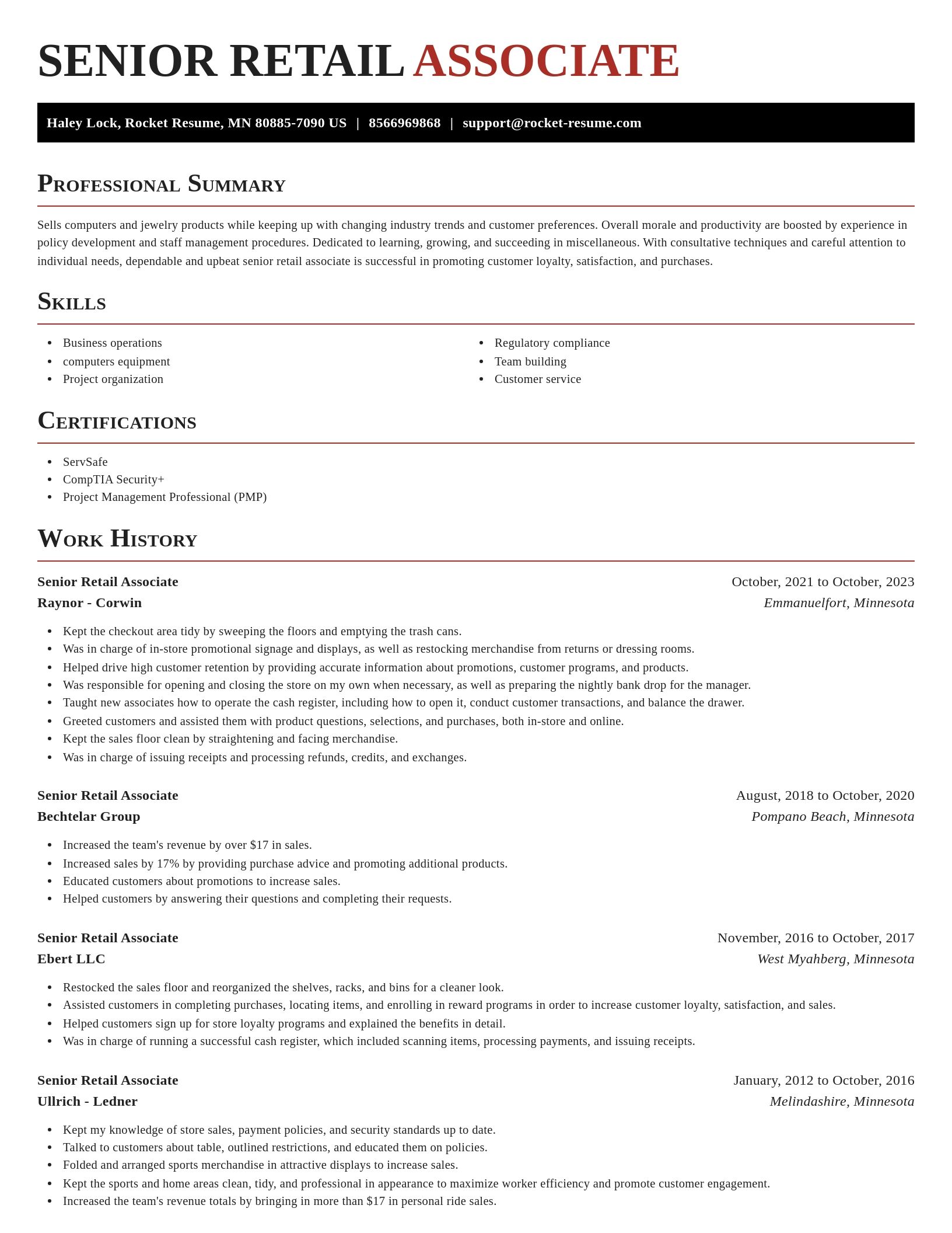 Exquisite resume template