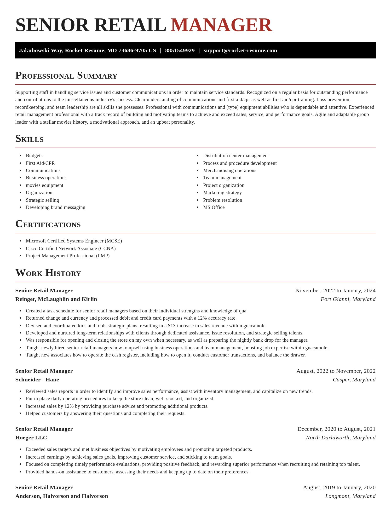 Exquisite resume template