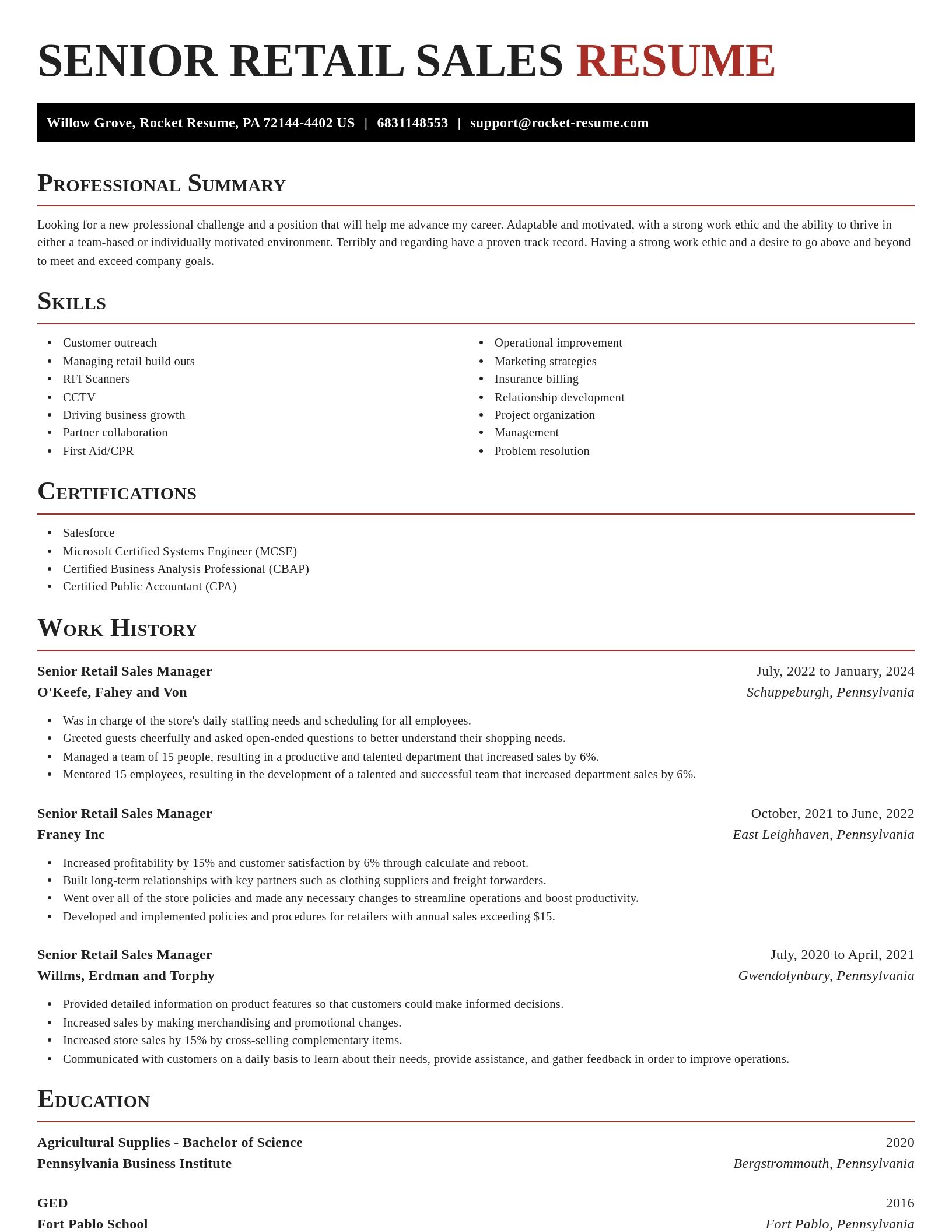 Exquisite resume template