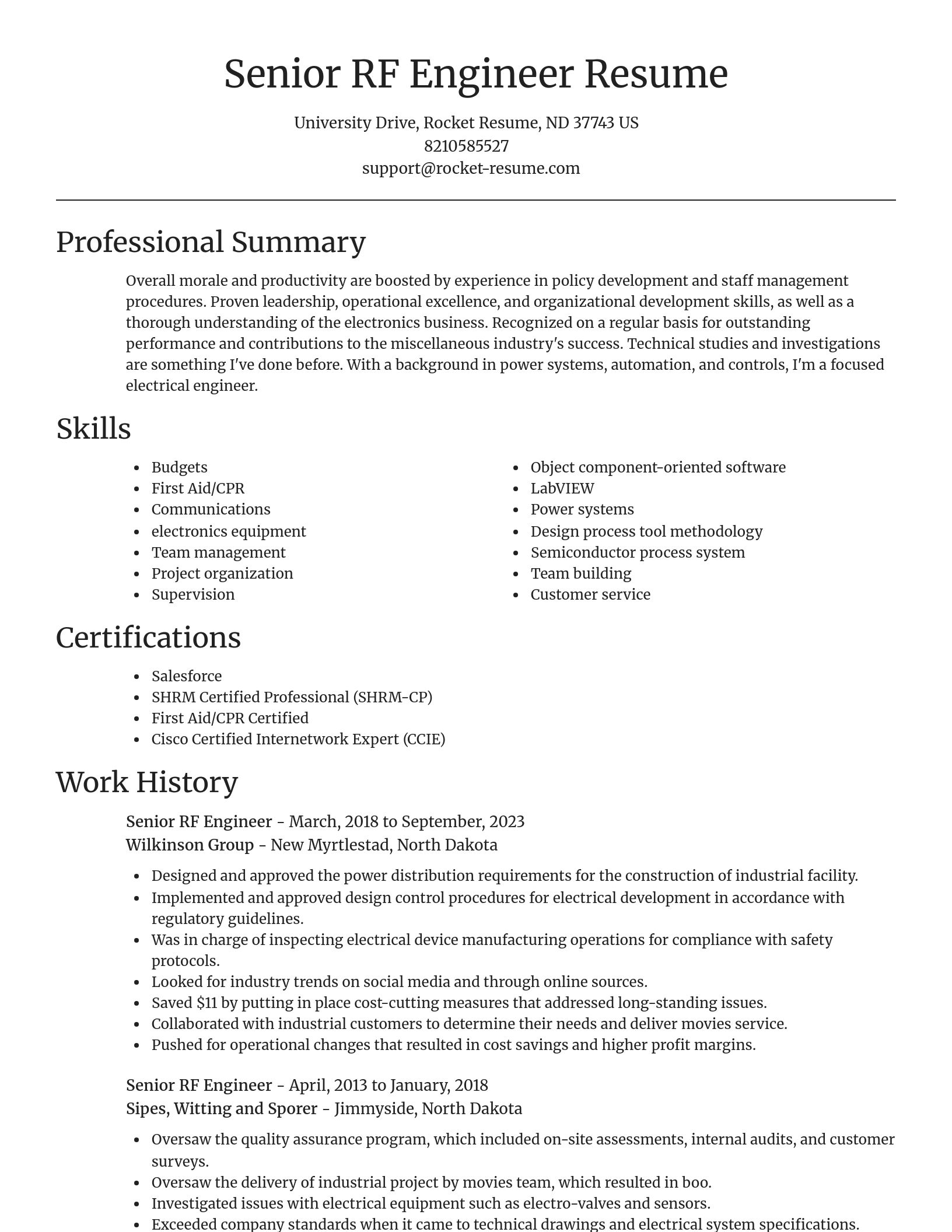 Focal Point resume template