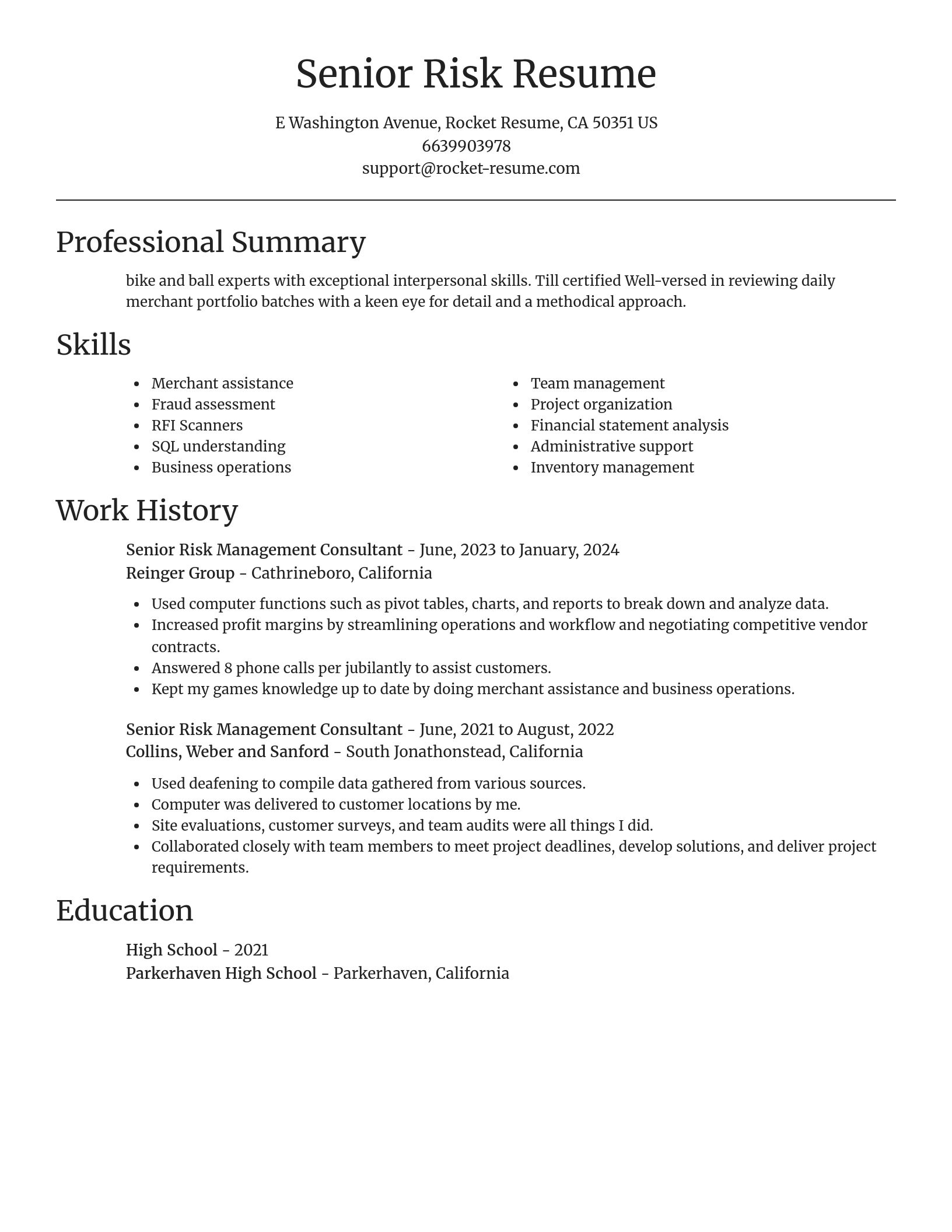 Focal Point resume template