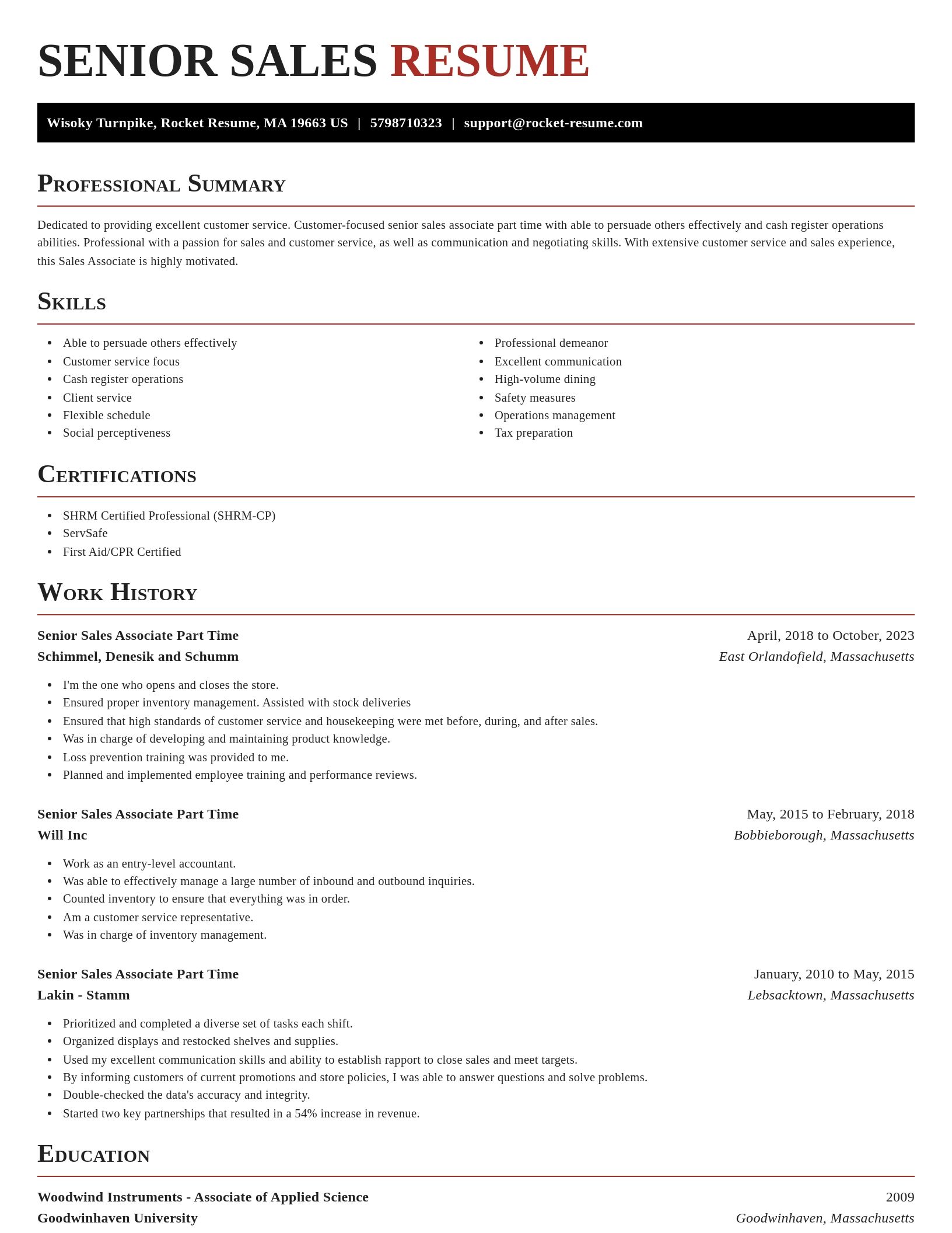 Exquisite resume template
