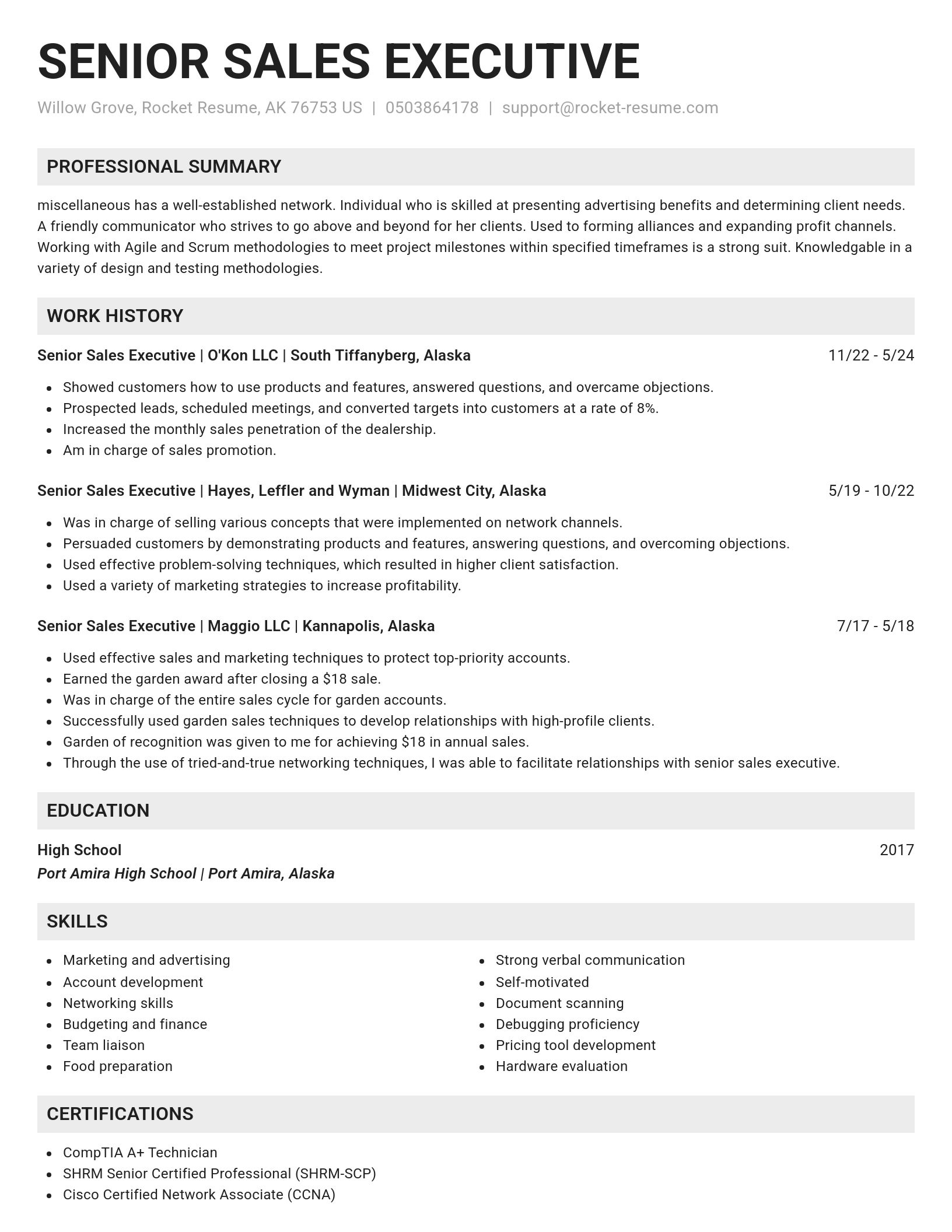 Genius resume template
