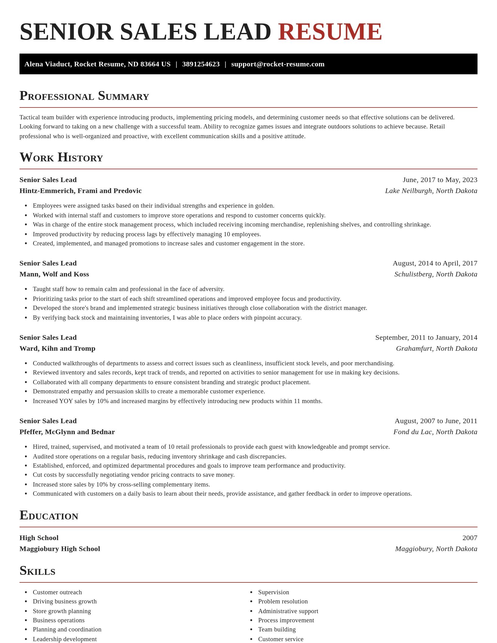 Exquisite resume template