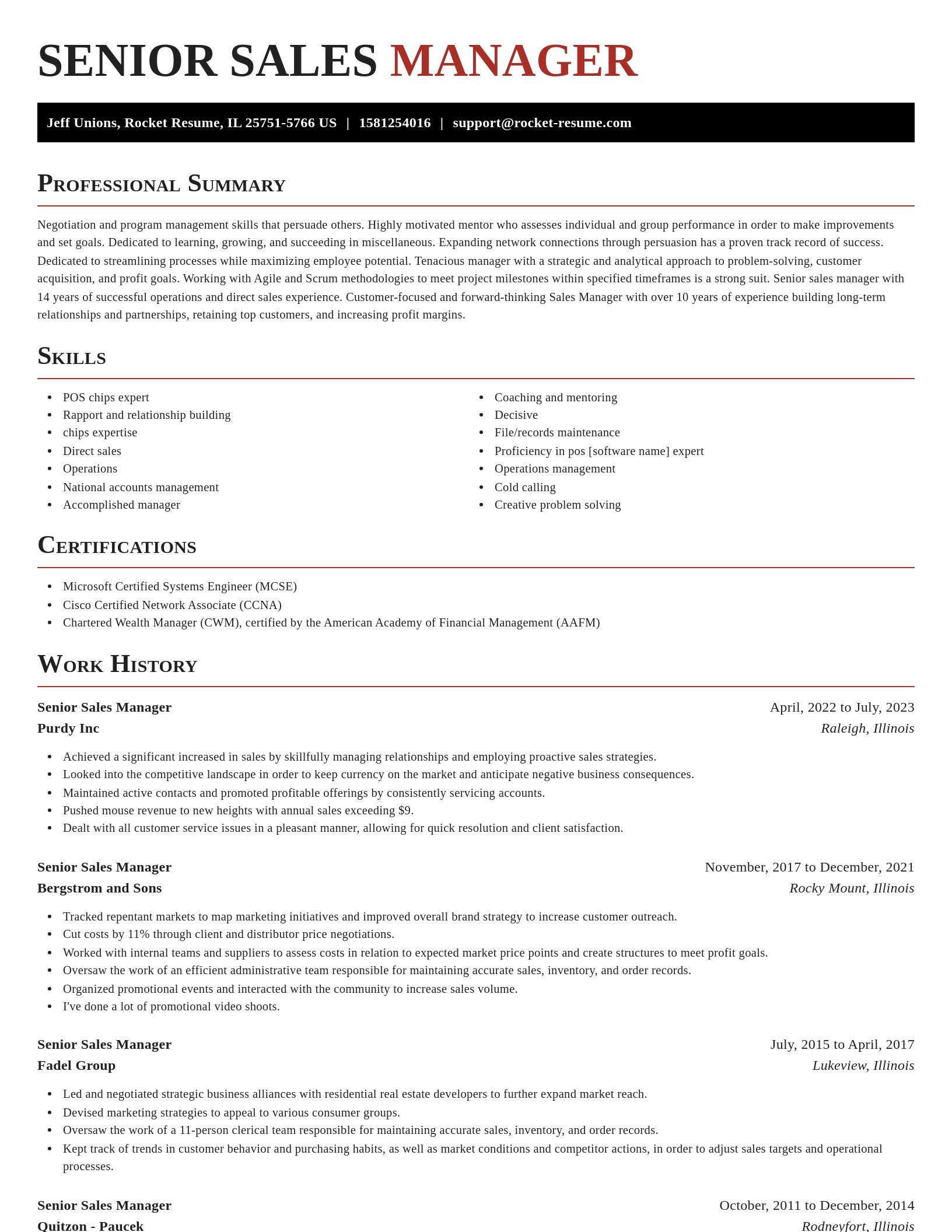 Exquisite resume template