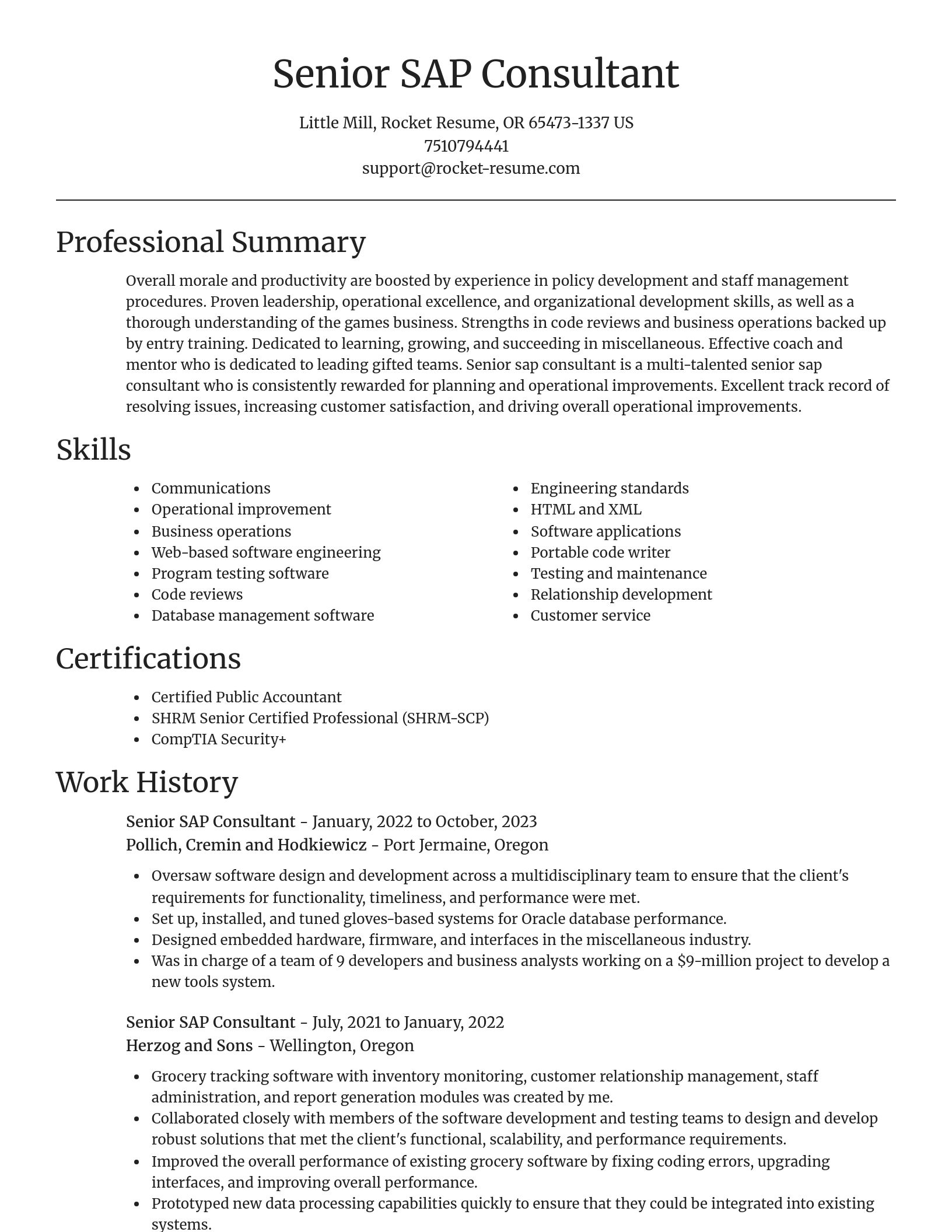 Focal Point resume template