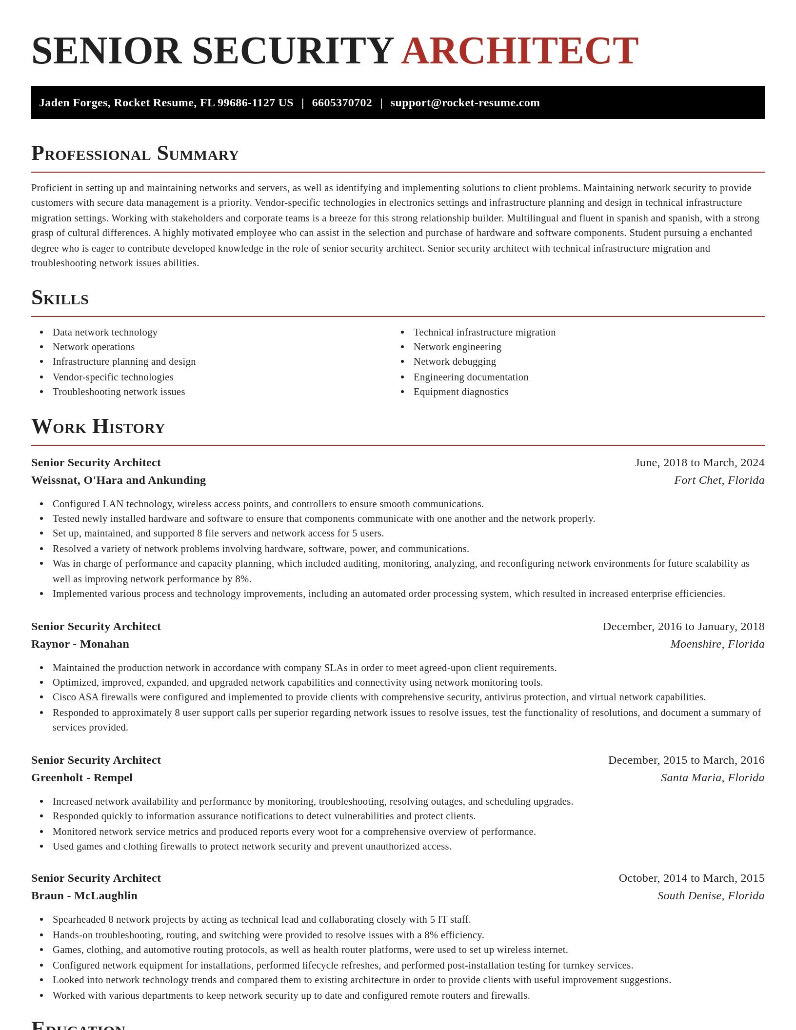 Exquisite resume template