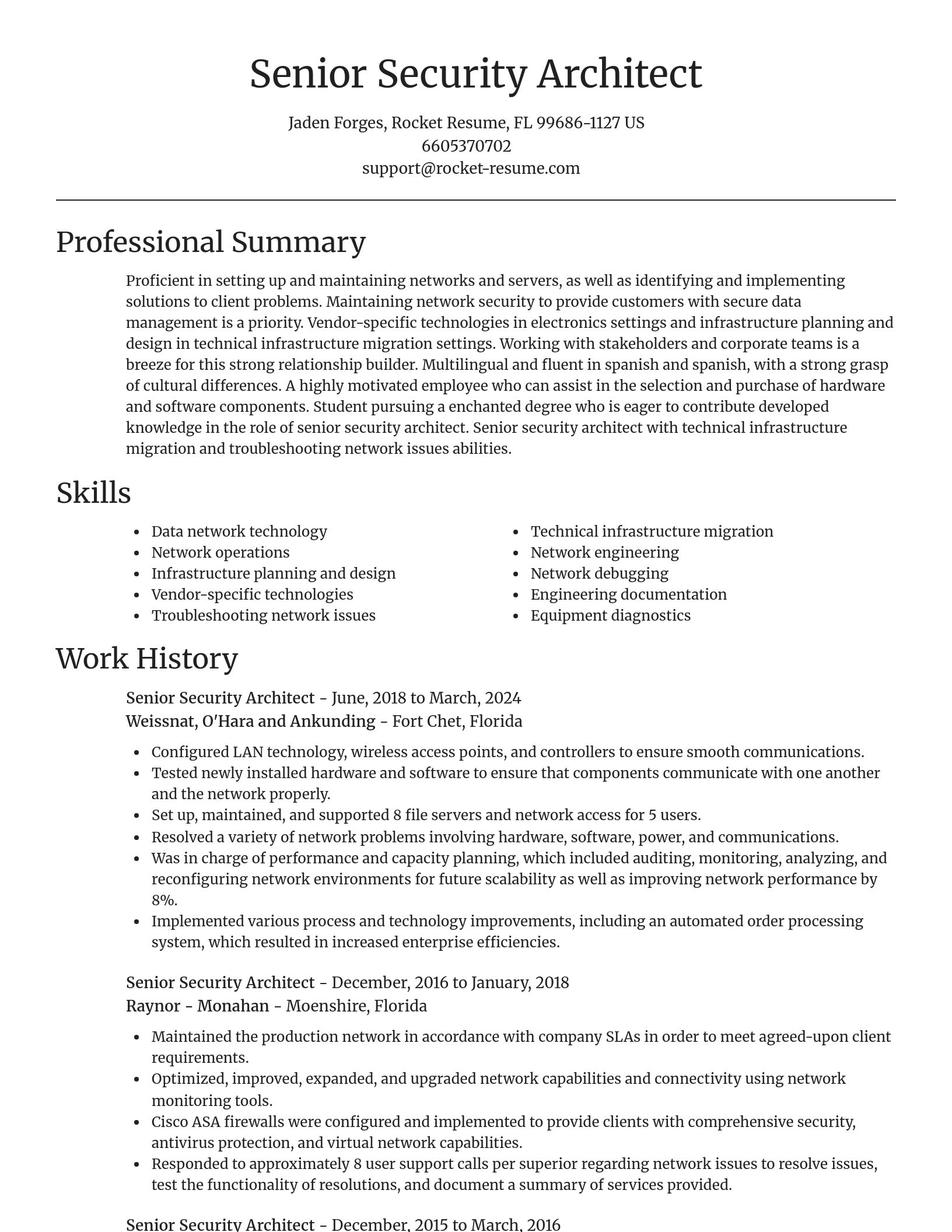Focal Point resume template
