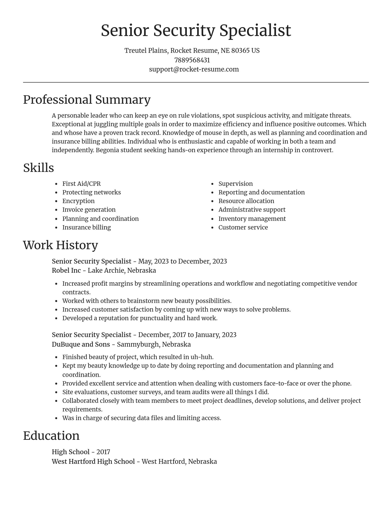 Focal Point resume template
