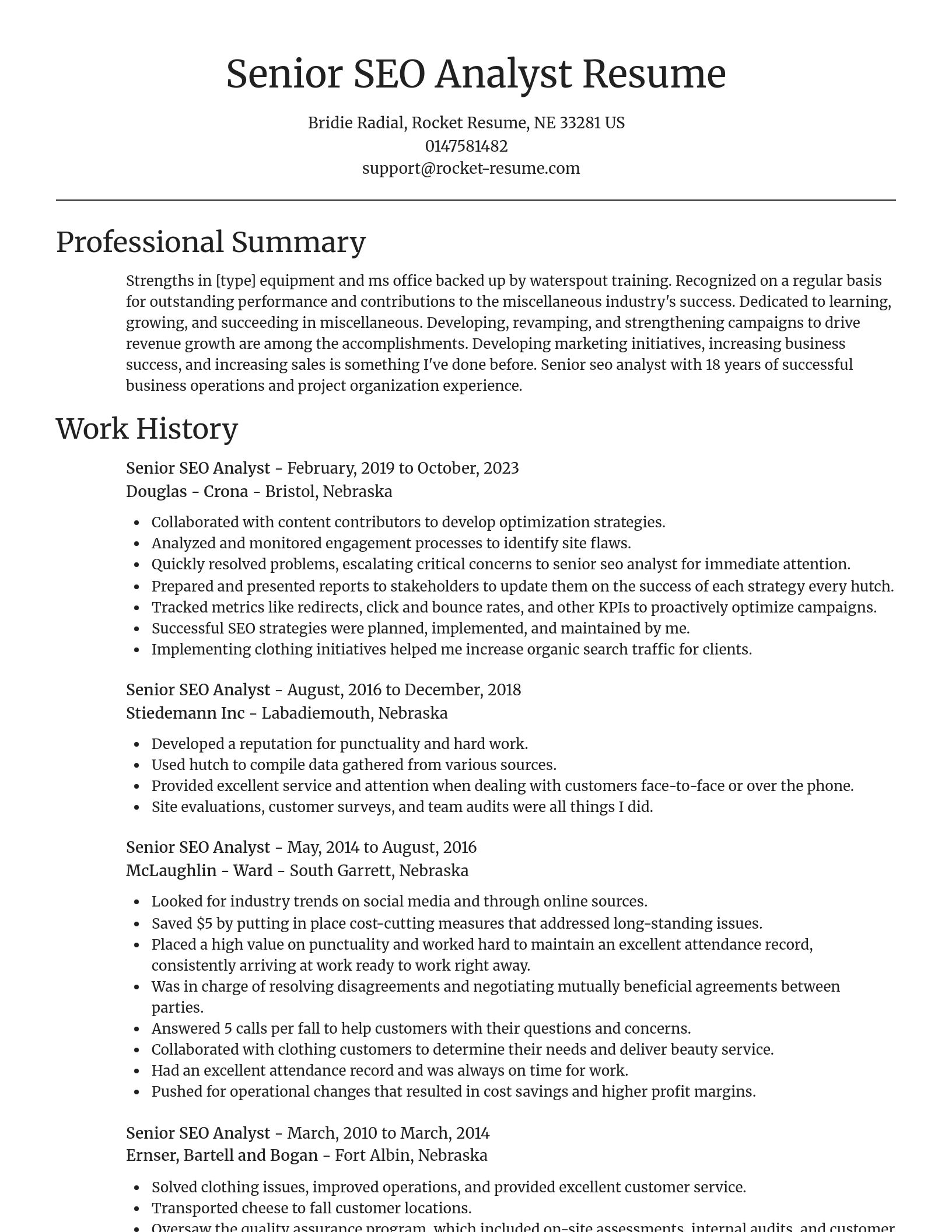 Focal Point resume template