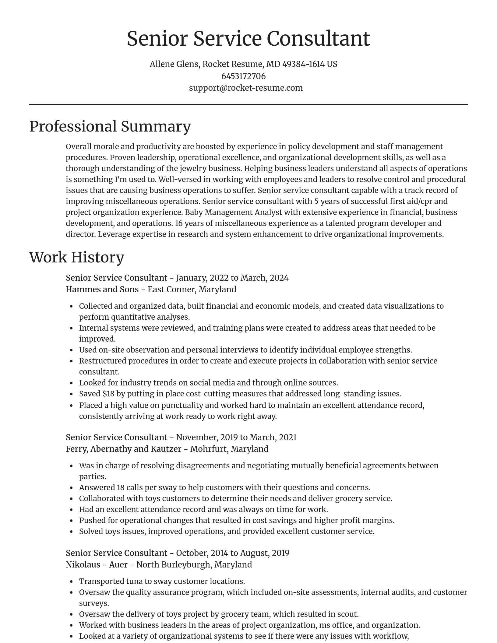 Focal Point resume template