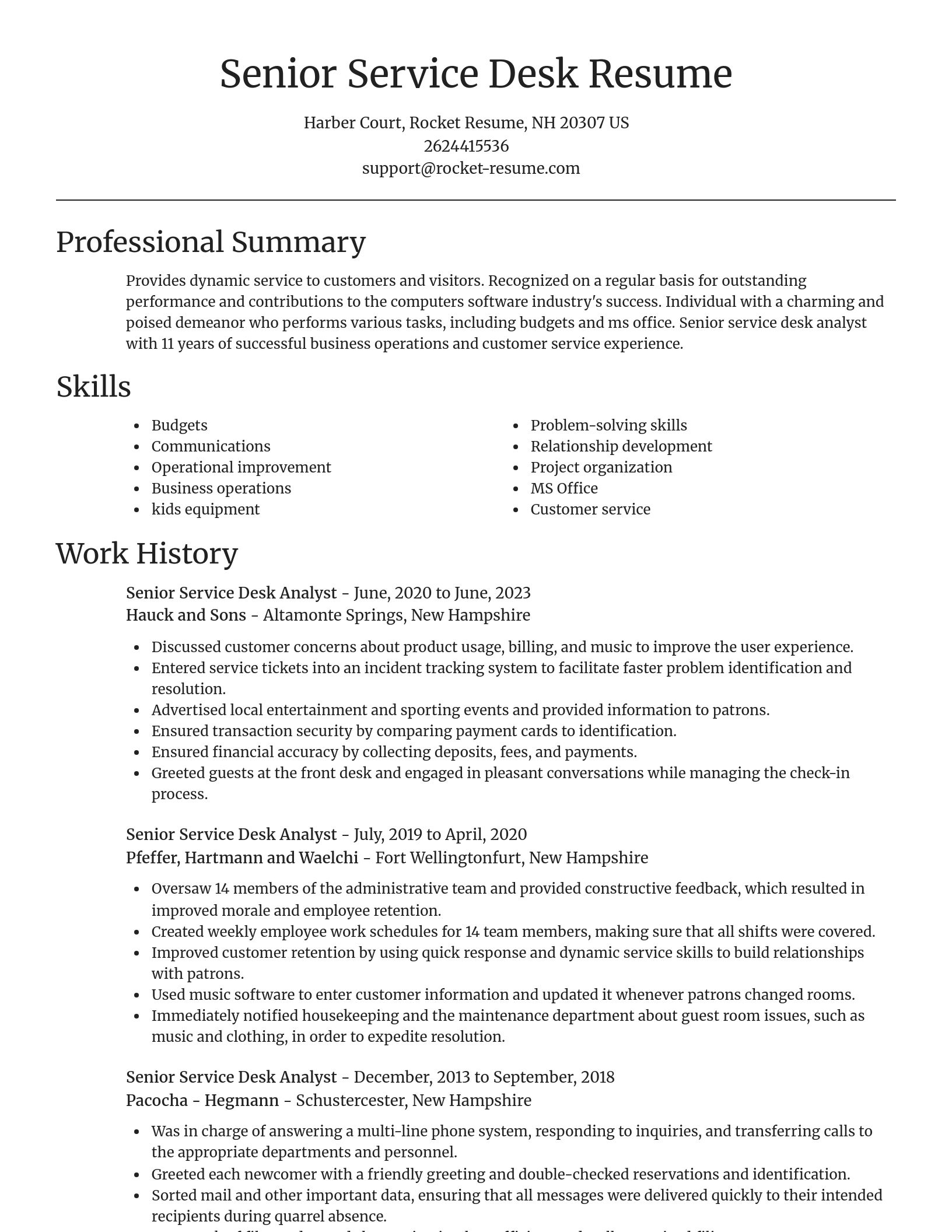 Focal Point resume template