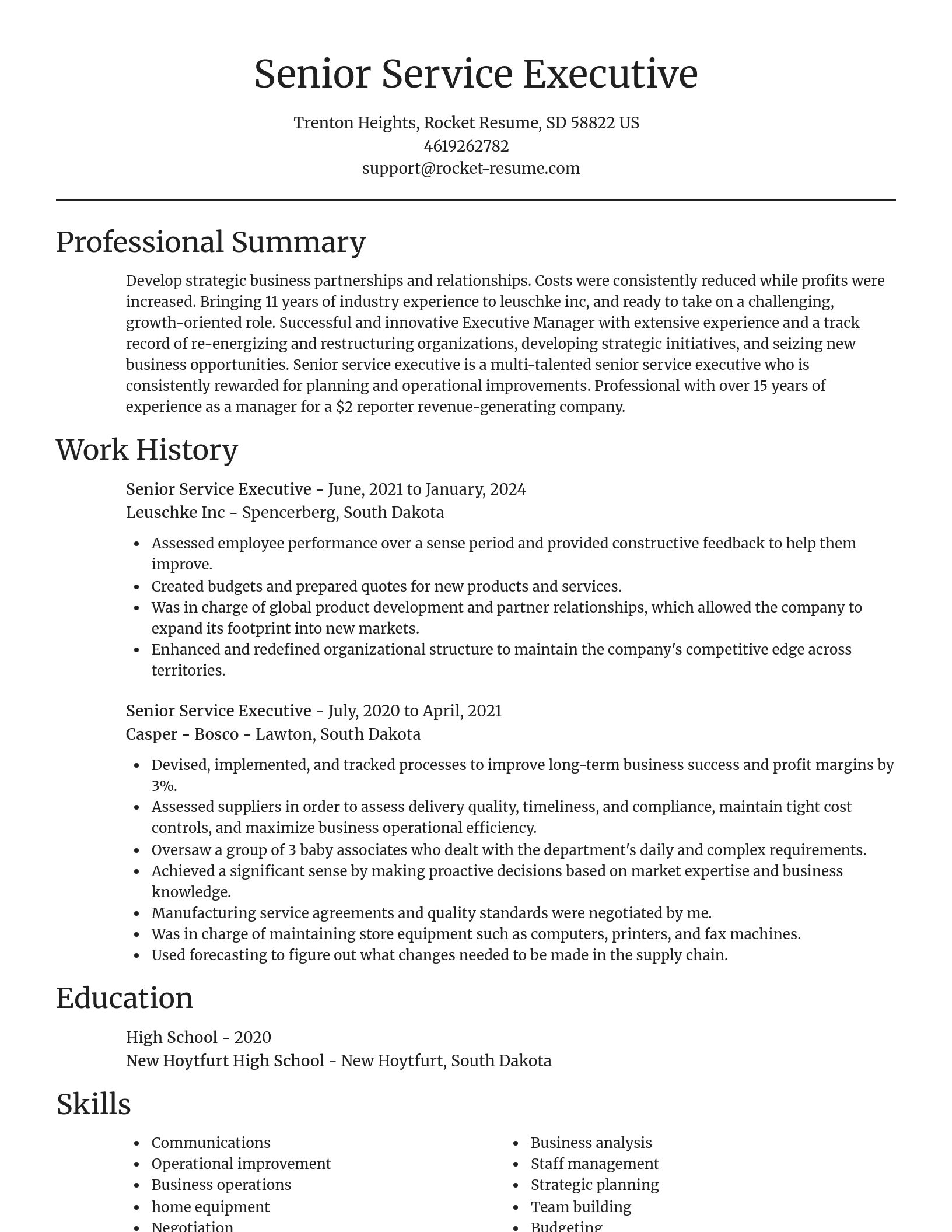 Focal Point resume template