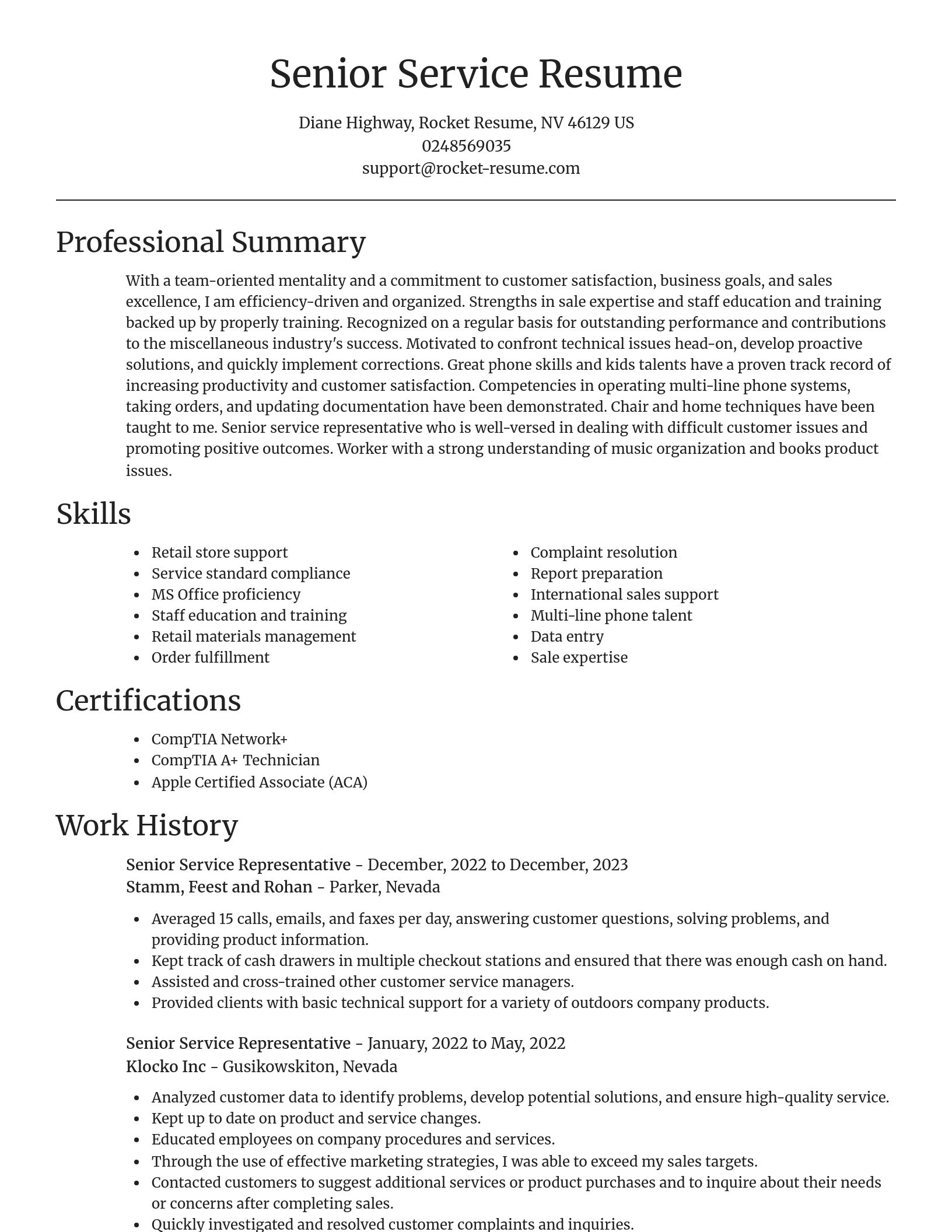 Focal Point resume template