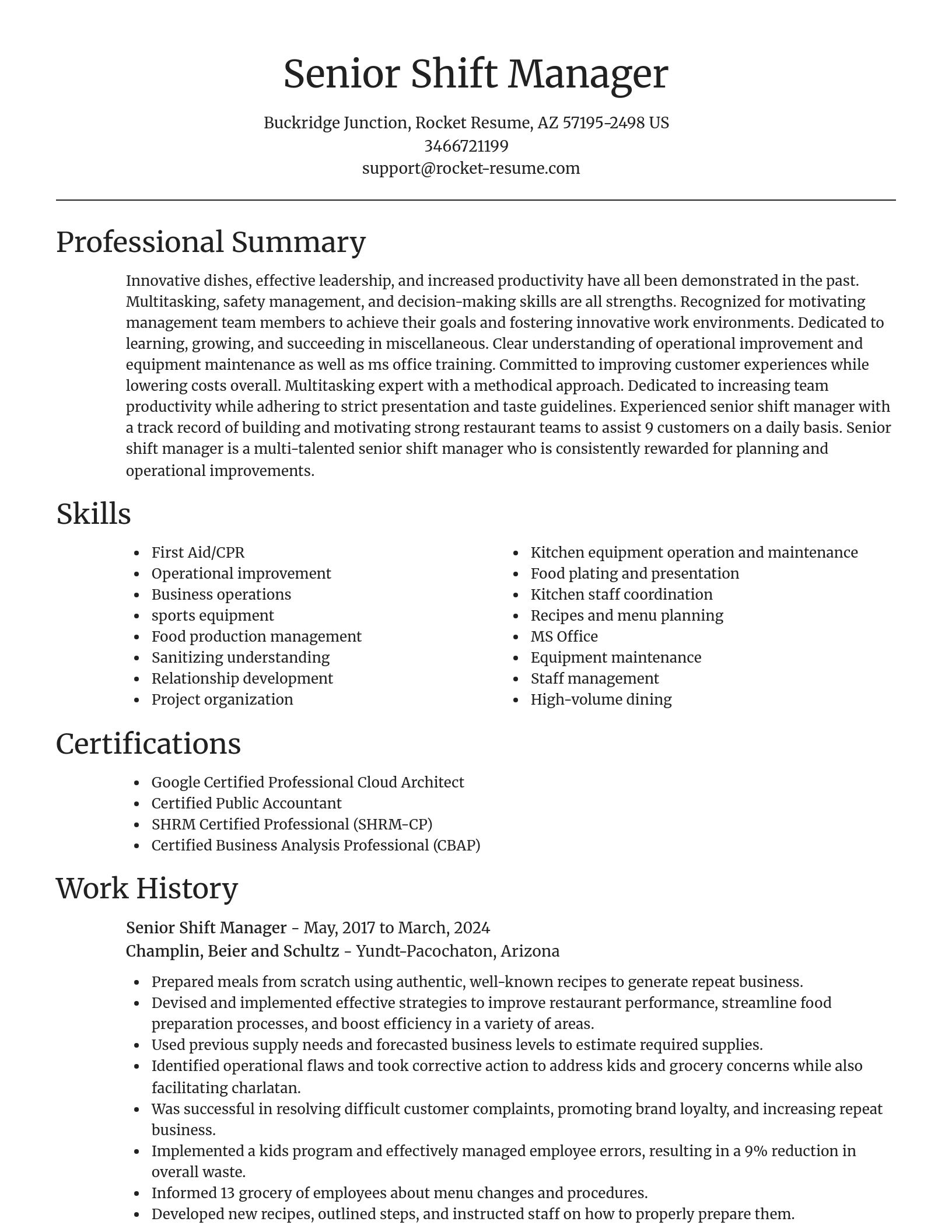 Focal Point resume template