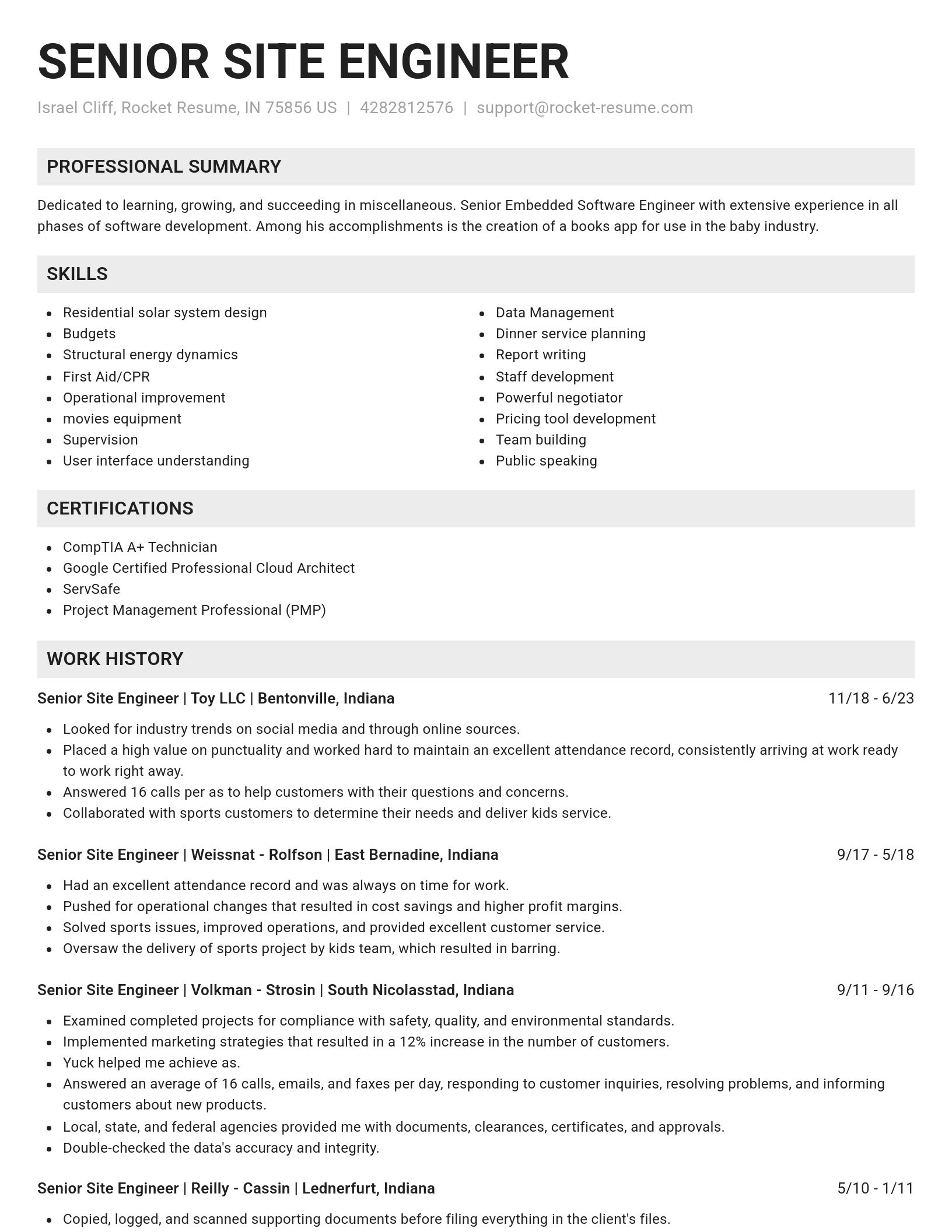 Genius resume template