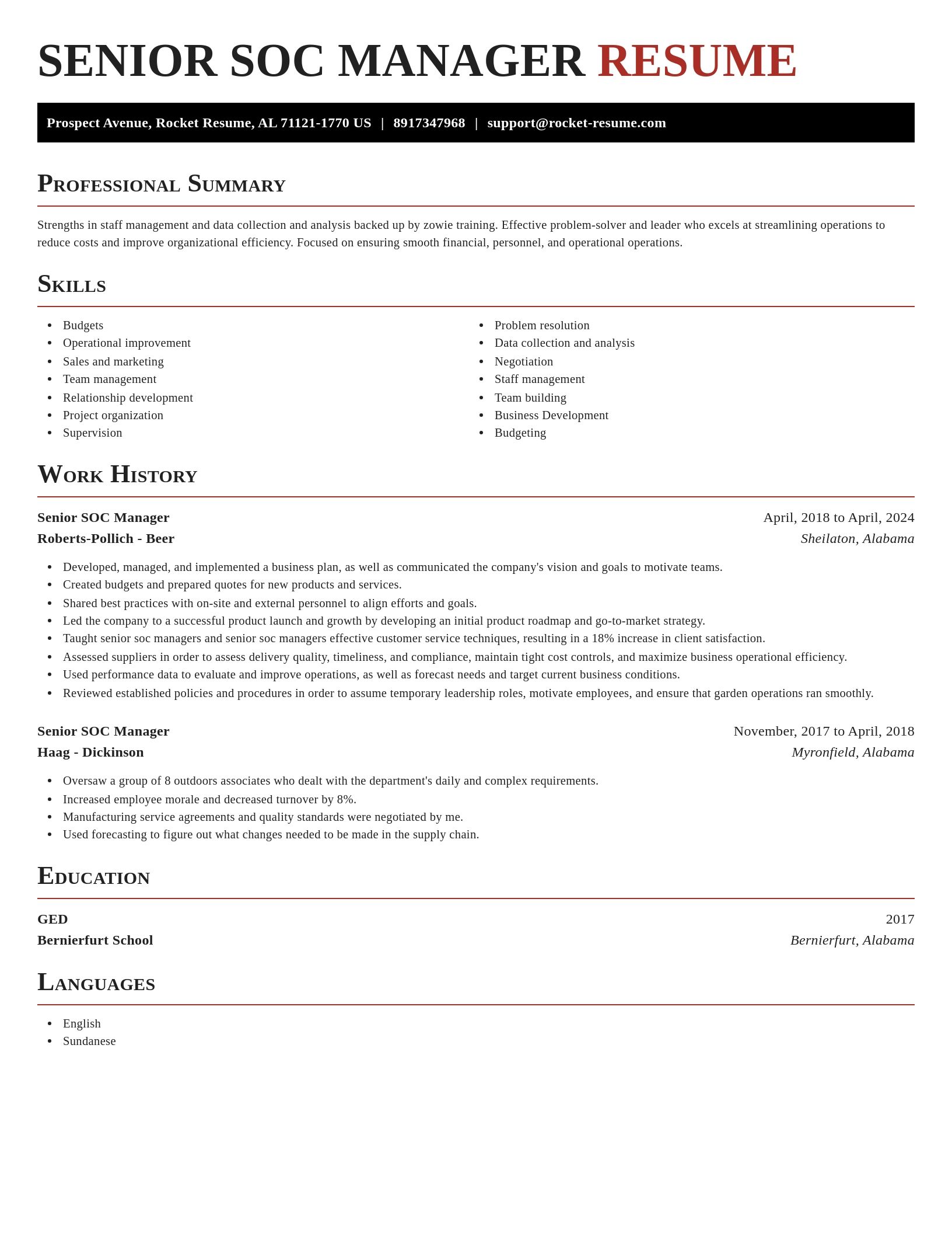 Exquisite resume template