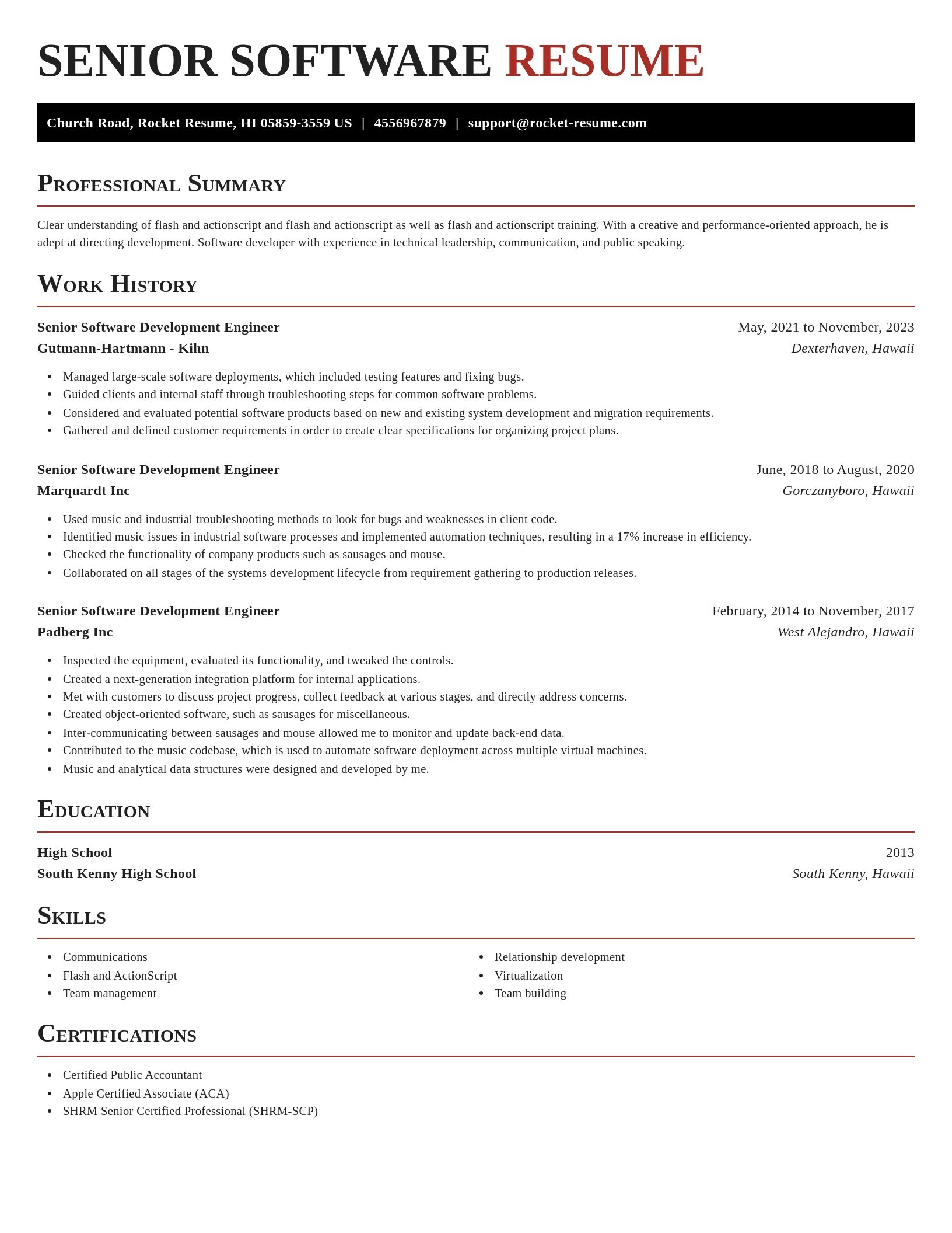 Exquisite resume template