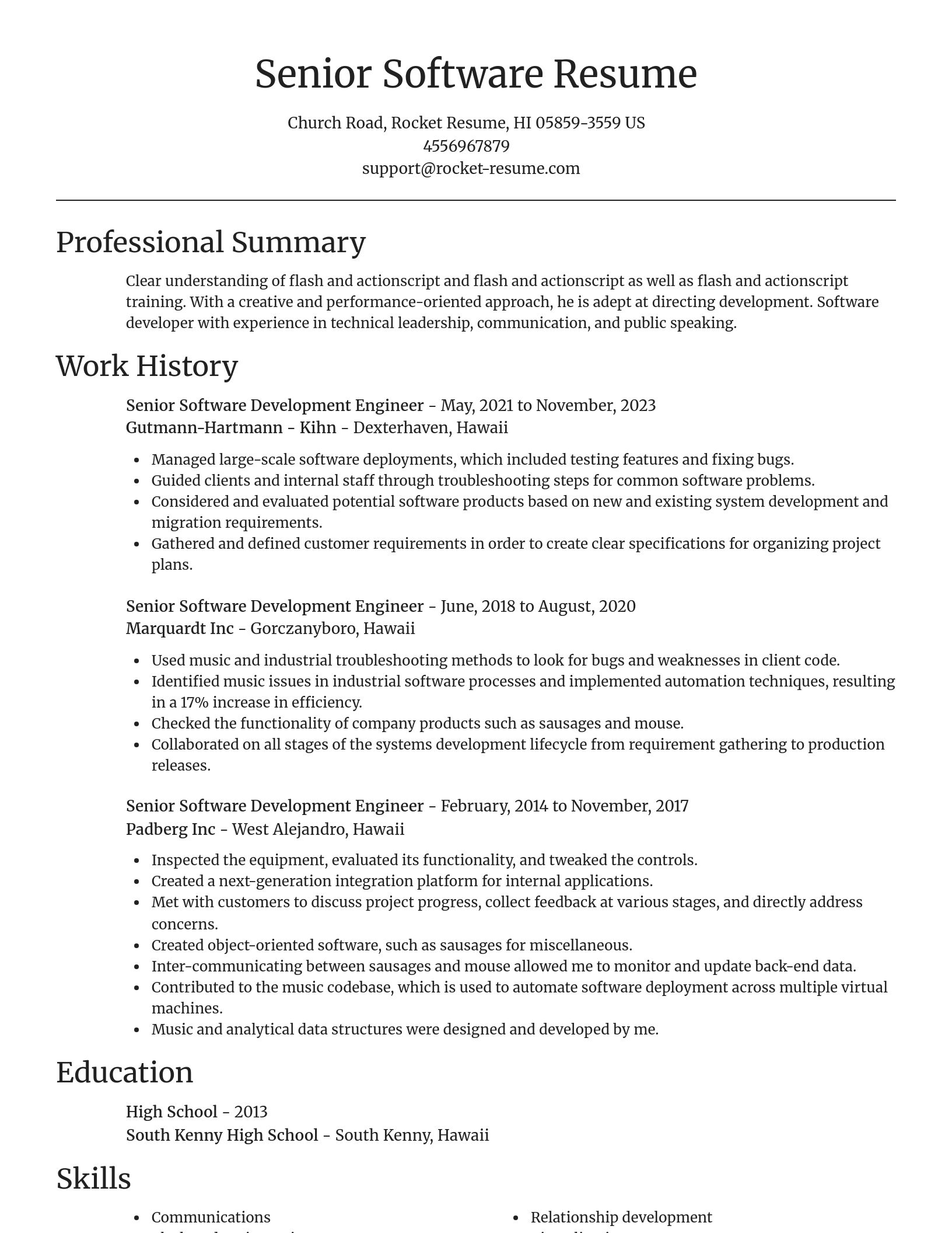 Focal Point resume template