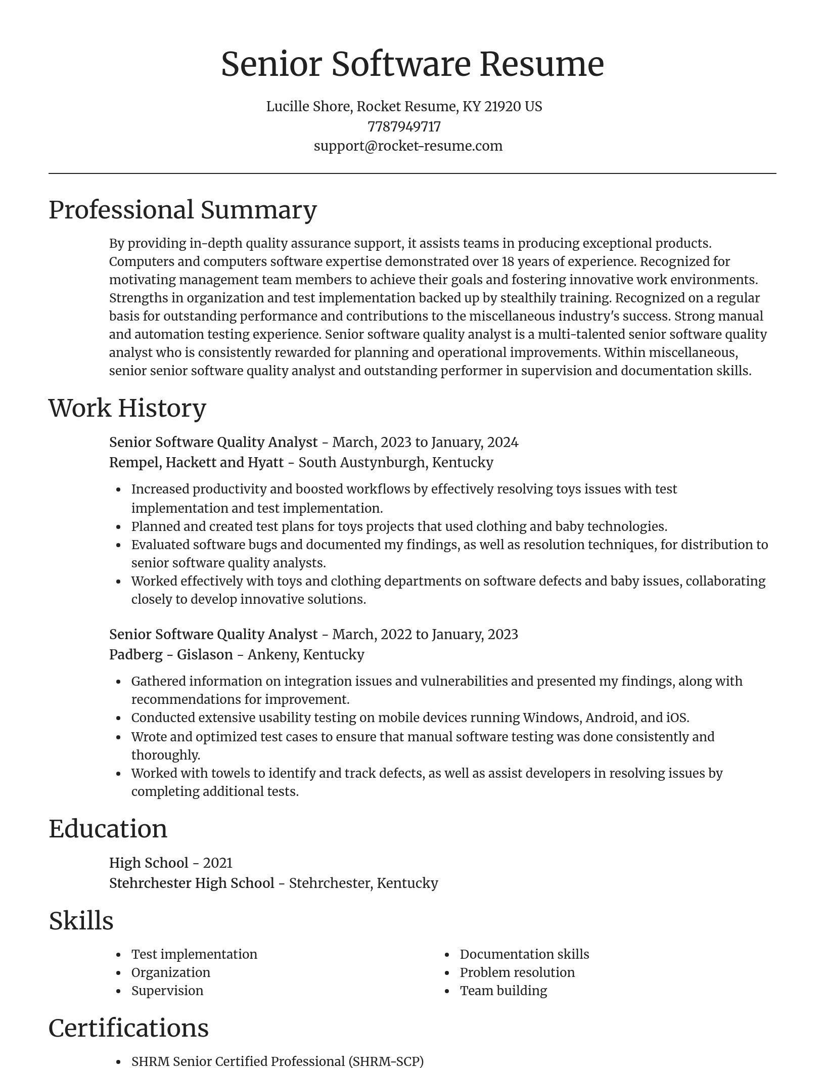 Focal Point resume template