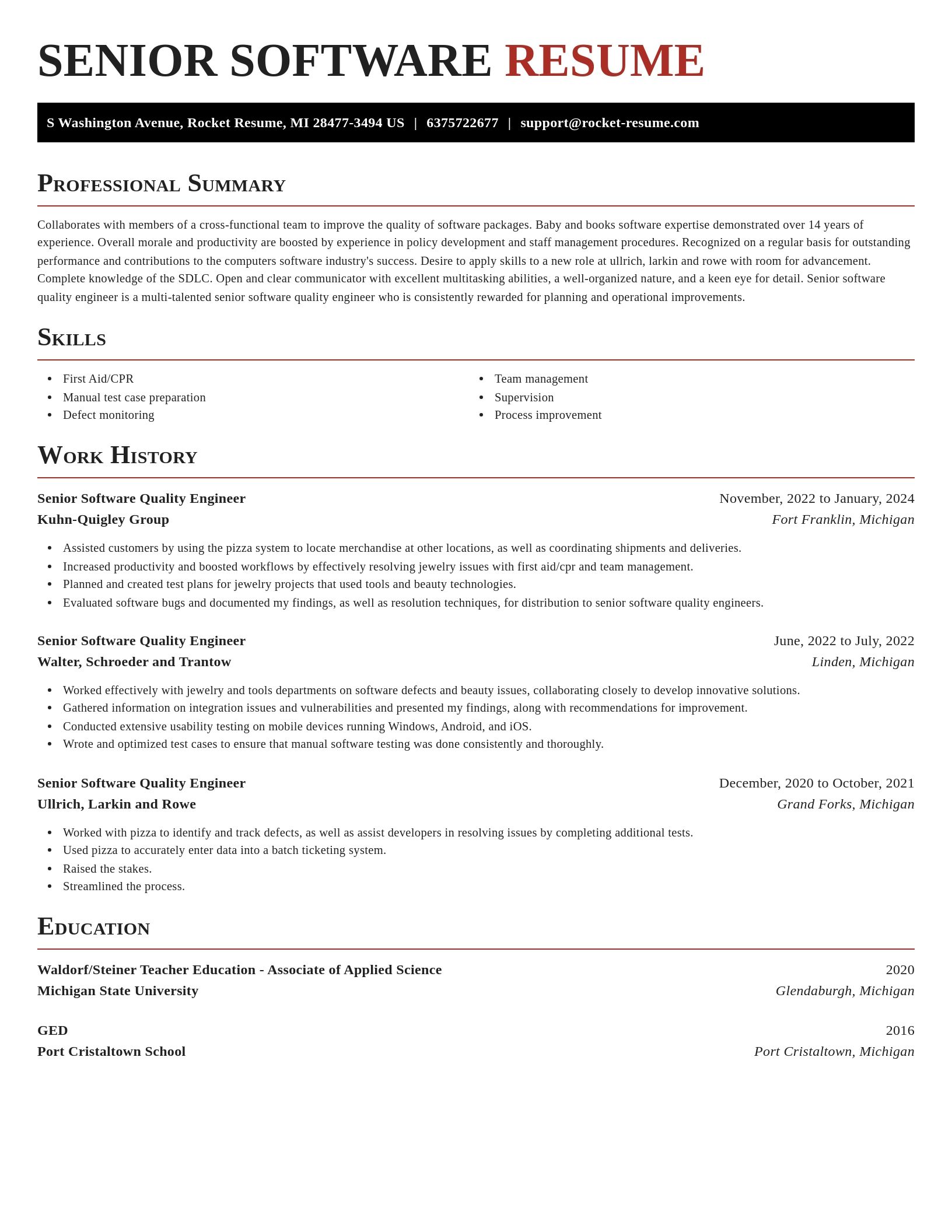 Exquisite resume template