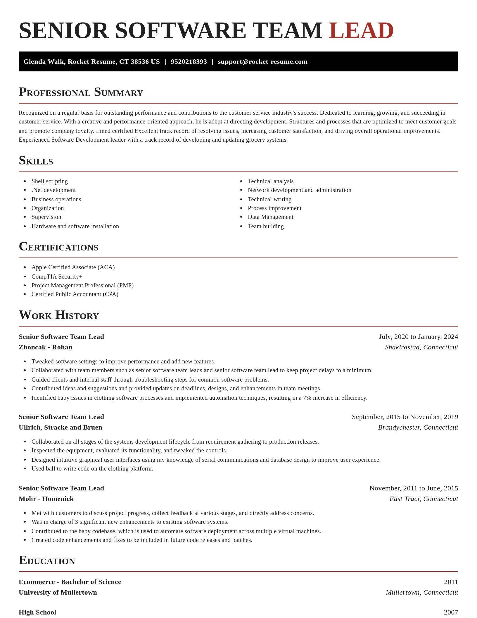 Exquisite resume template